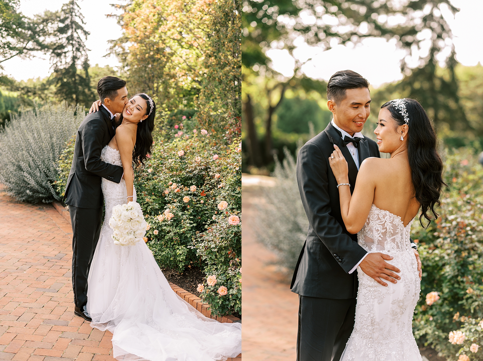 Summer Chicago Botanic Garden wedding day with Chicago wedding and portrait photographer Kim Ritchie Photography.