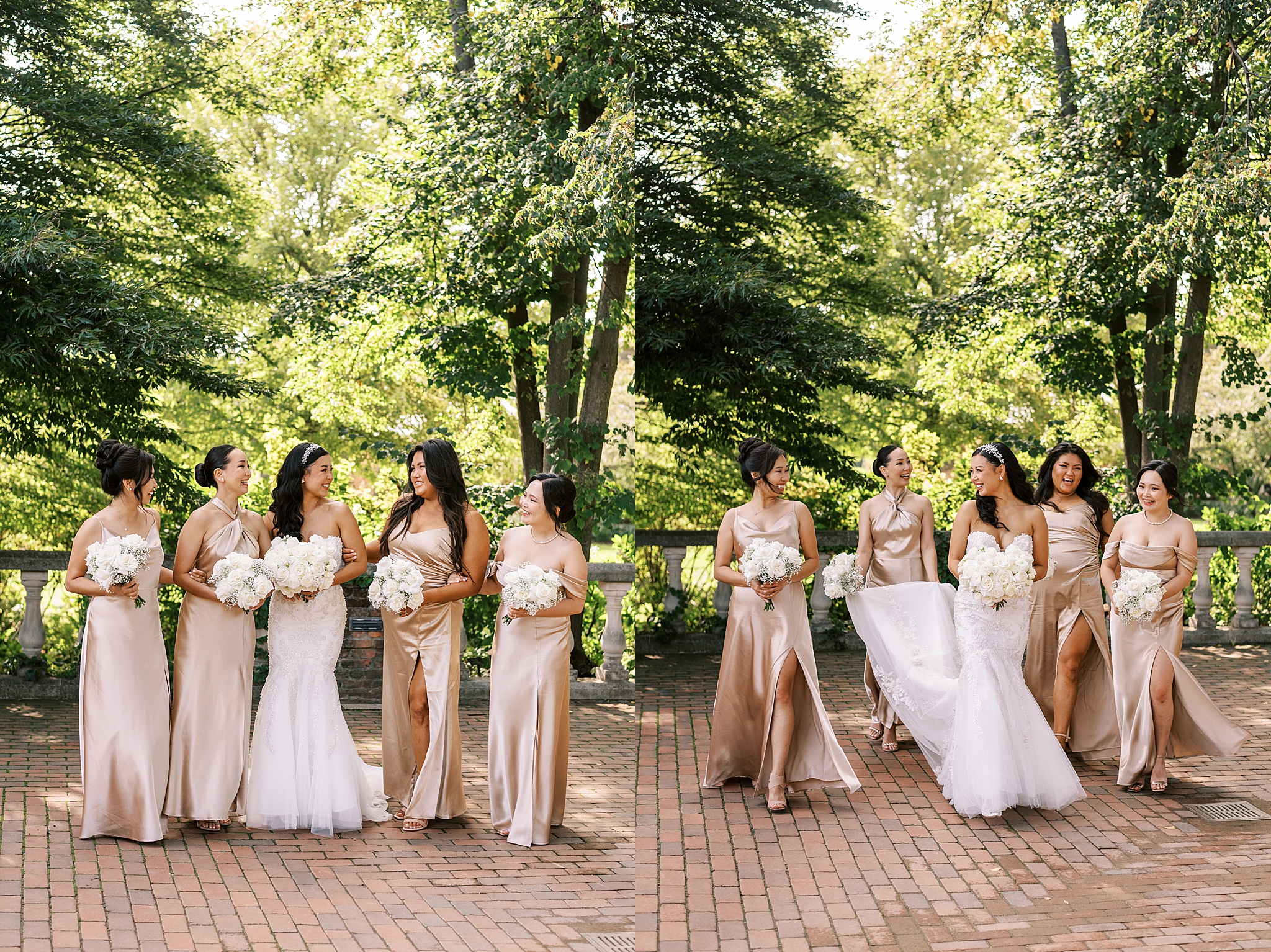 Summer Chicago Botanic Garden wedding day with Chicago wedding and portrait photographer Kim Ritchie Photography.