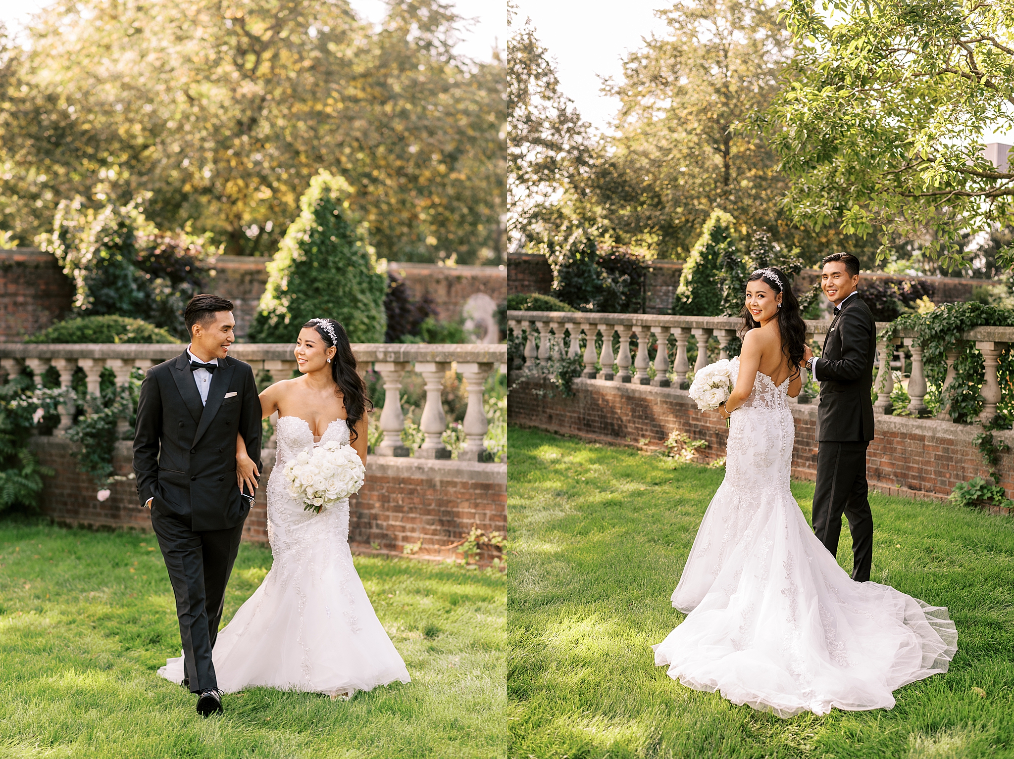 Summer Chicago Botanic Garden wedding day with Chicago wedding and portrait photographer Kim Ritchie Photography.