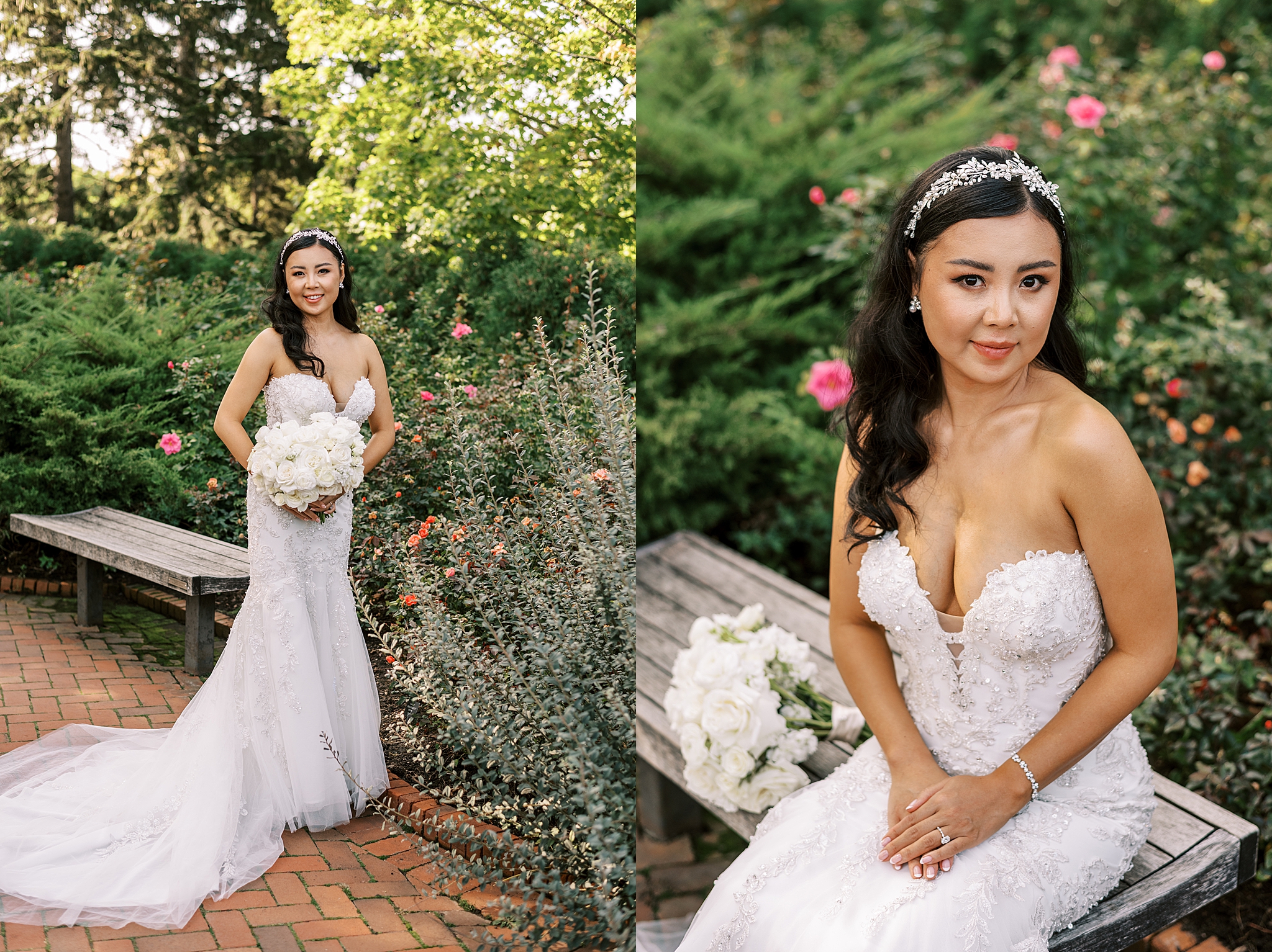 Summer Chicago Botanic Garden wedding day with Chicago wedding and portrait photographer Kim Ritchie Photography.