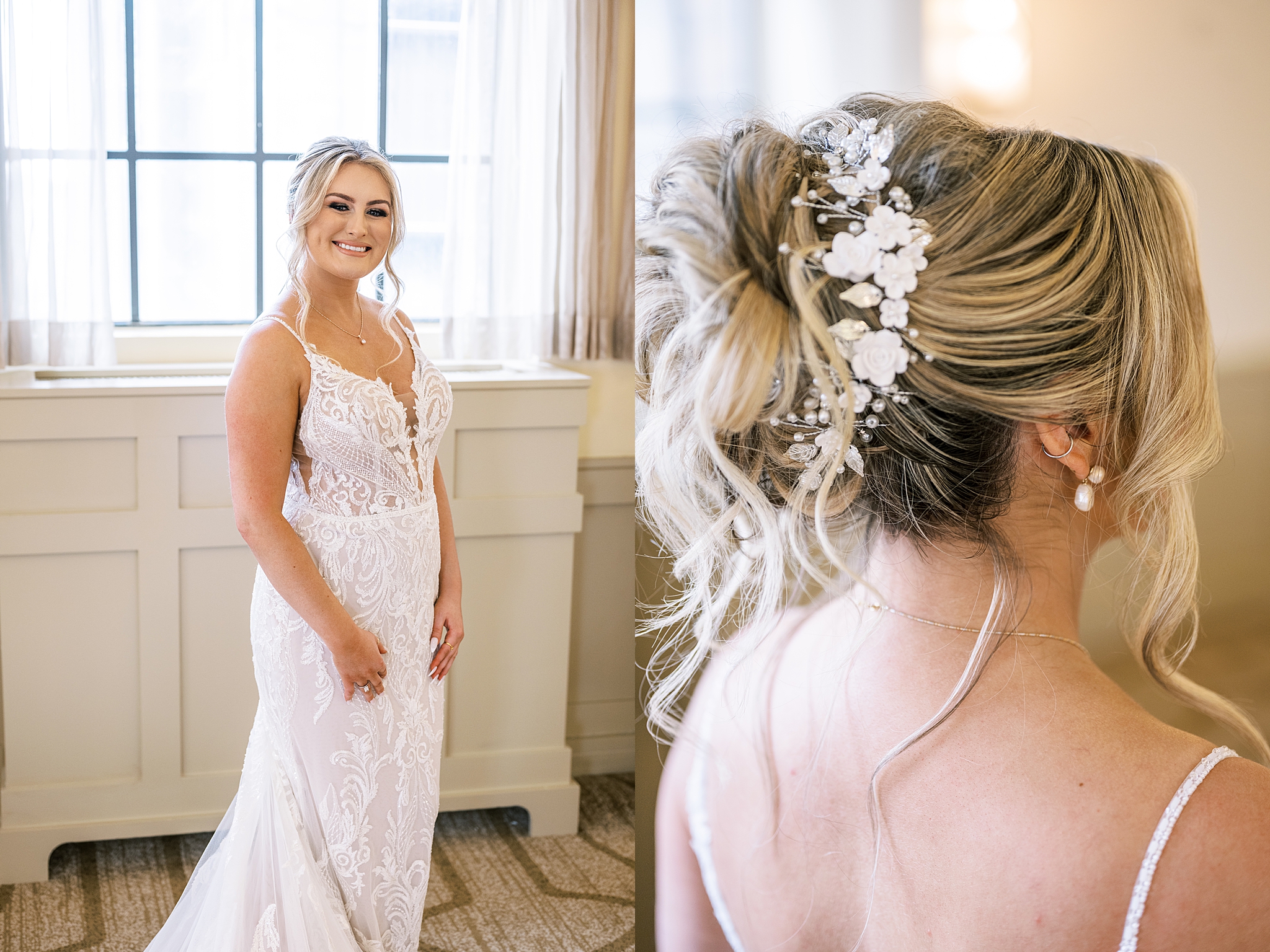 Summer Warwick Allerton Chicago wedding day with Chicago wedding and portrait photographer Kim Ritchie Photography.
