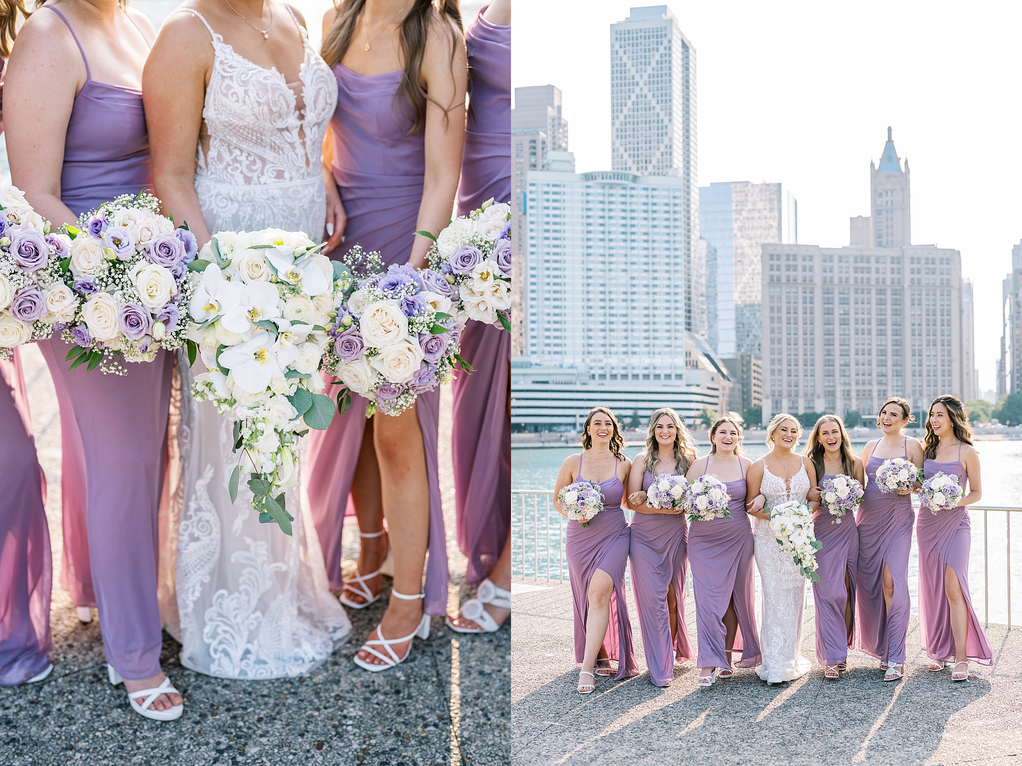 Summer Warwick Allerton Chicago wedding day with Chicago wedding and portrait photographer Kim Ritchie Photography.