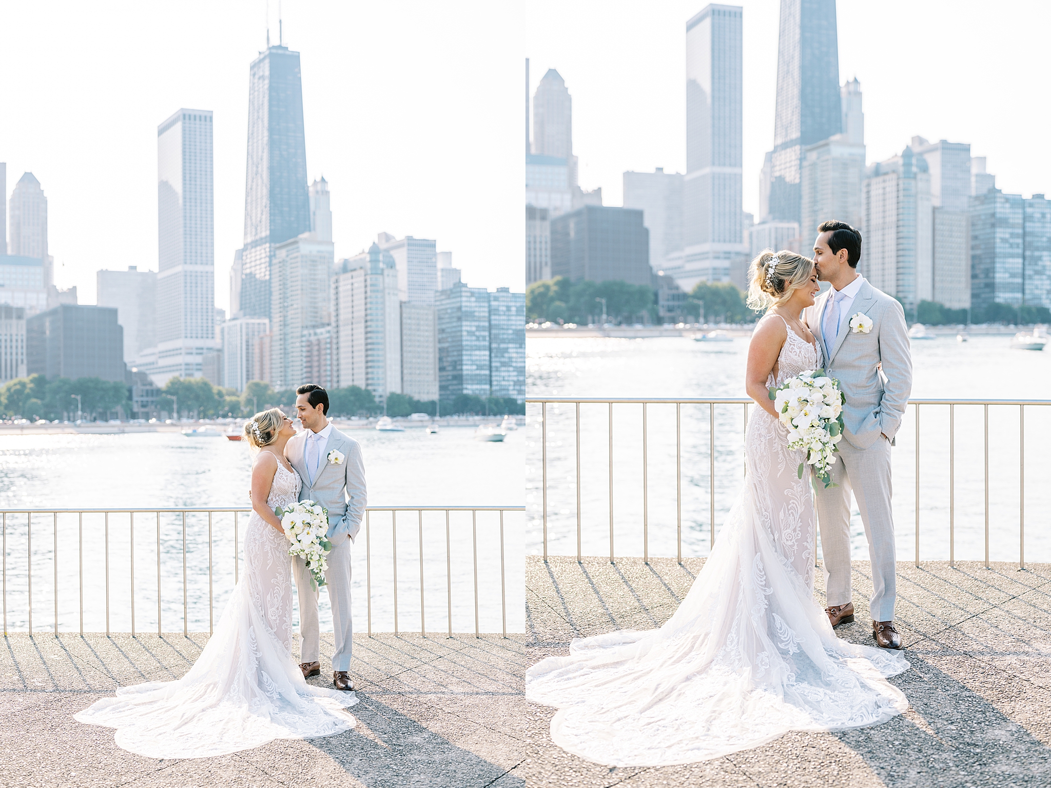 Summer Warwick Allerton Chicago wedding day with Chicago wedding and portrait photographer Kim Ritchie Photography.