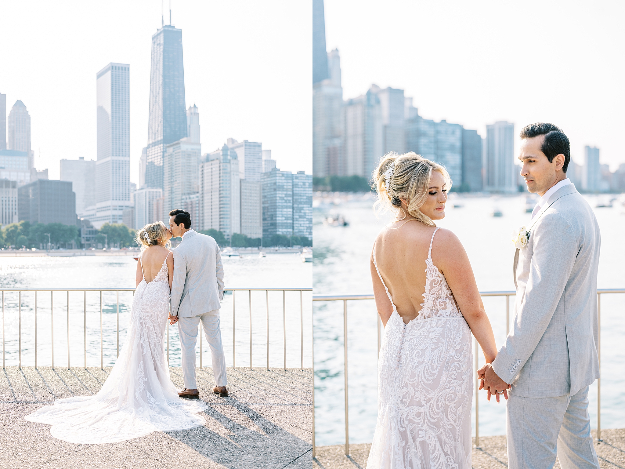 Summer Warwick Allerton Chicago wedding day with Chicago wedding and portrait photographer Kim Ritchie Photography.