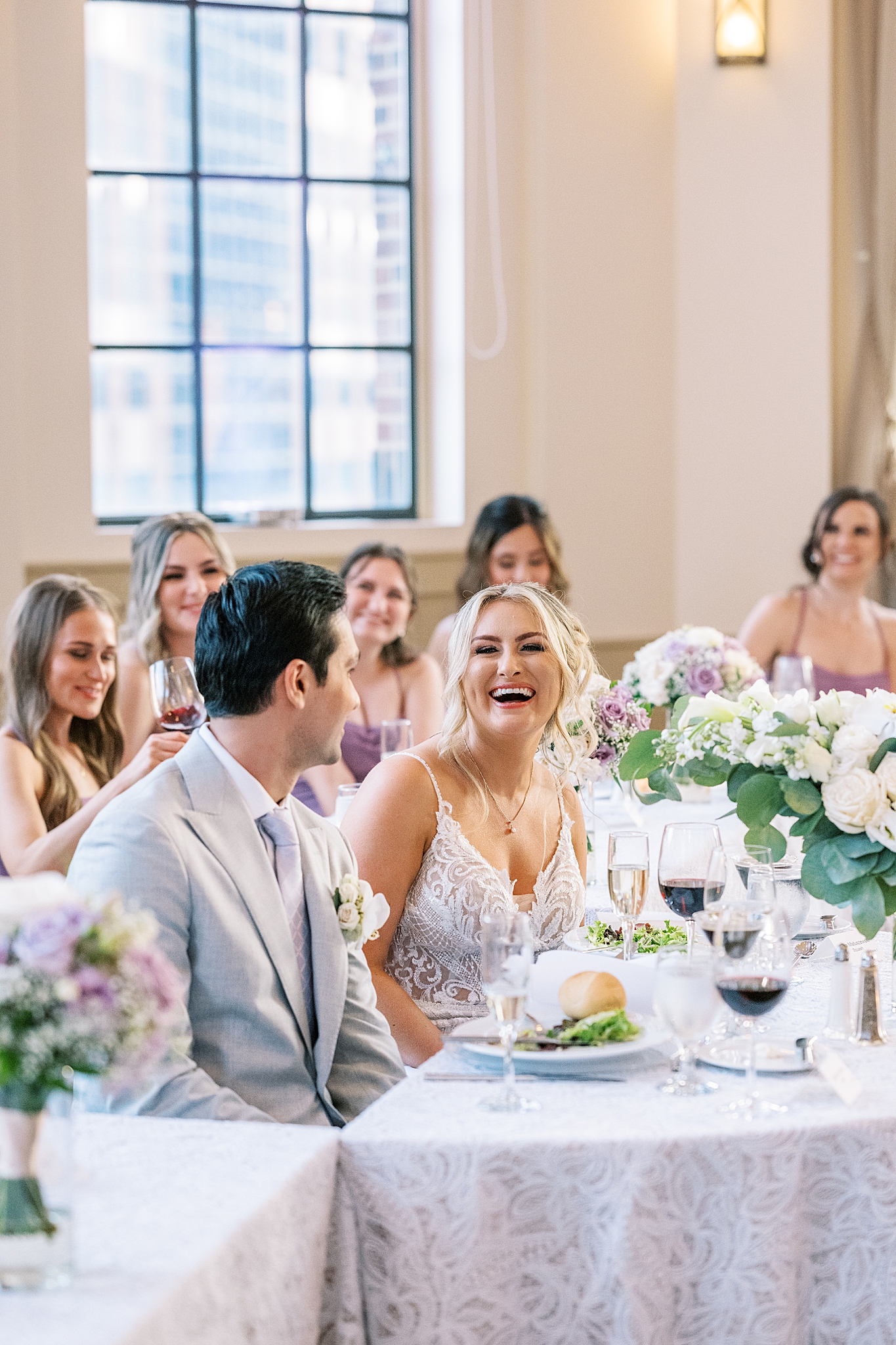 Summer Warwick Allerton Chicago wedding day with Chicago wedding and portrait photographer Kim Ritchie Photography.
