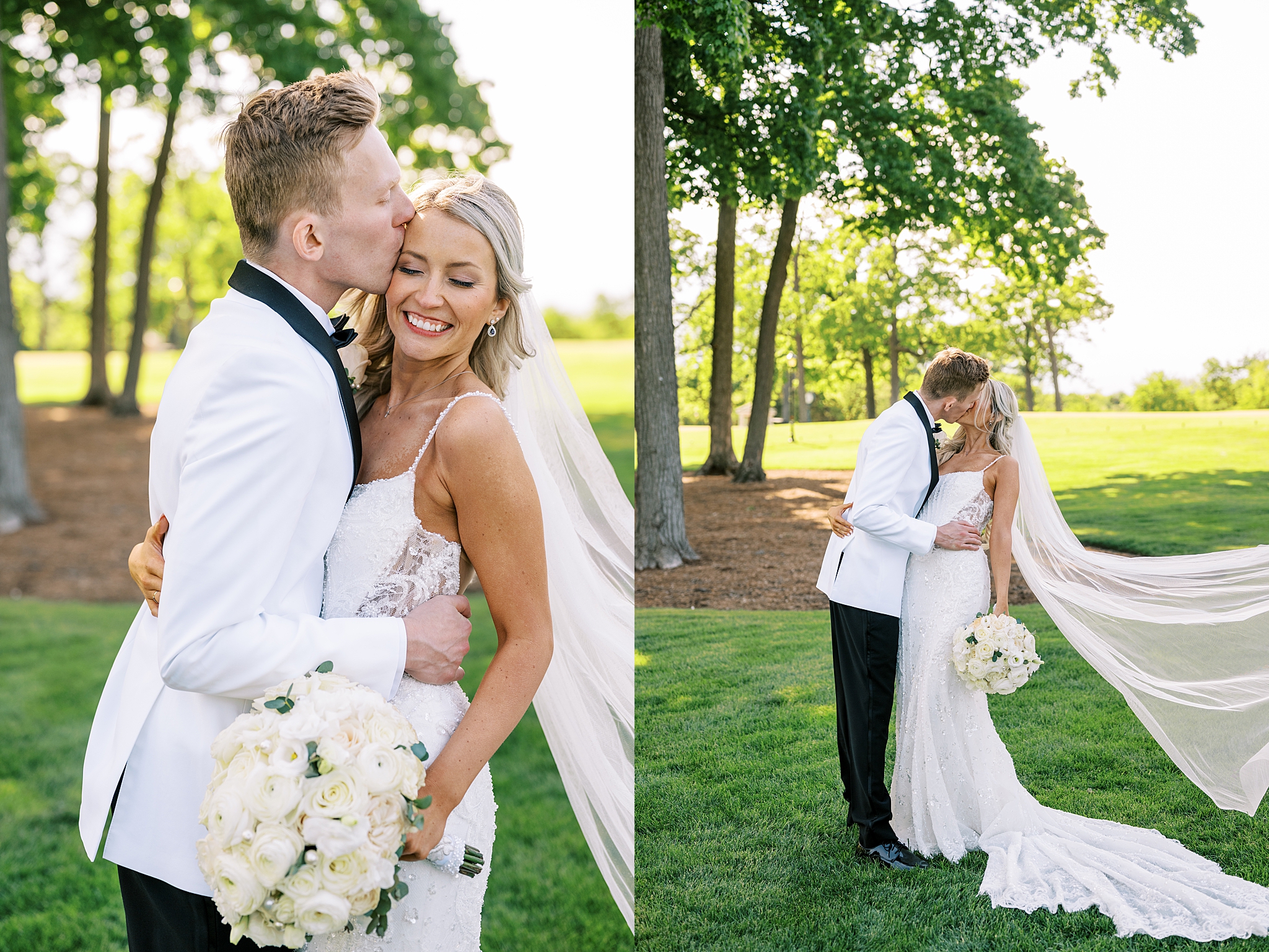 Summer Medinah Country Club wedding day with Chicago wedding and portrait photographer Kim Ritchie Photography.
