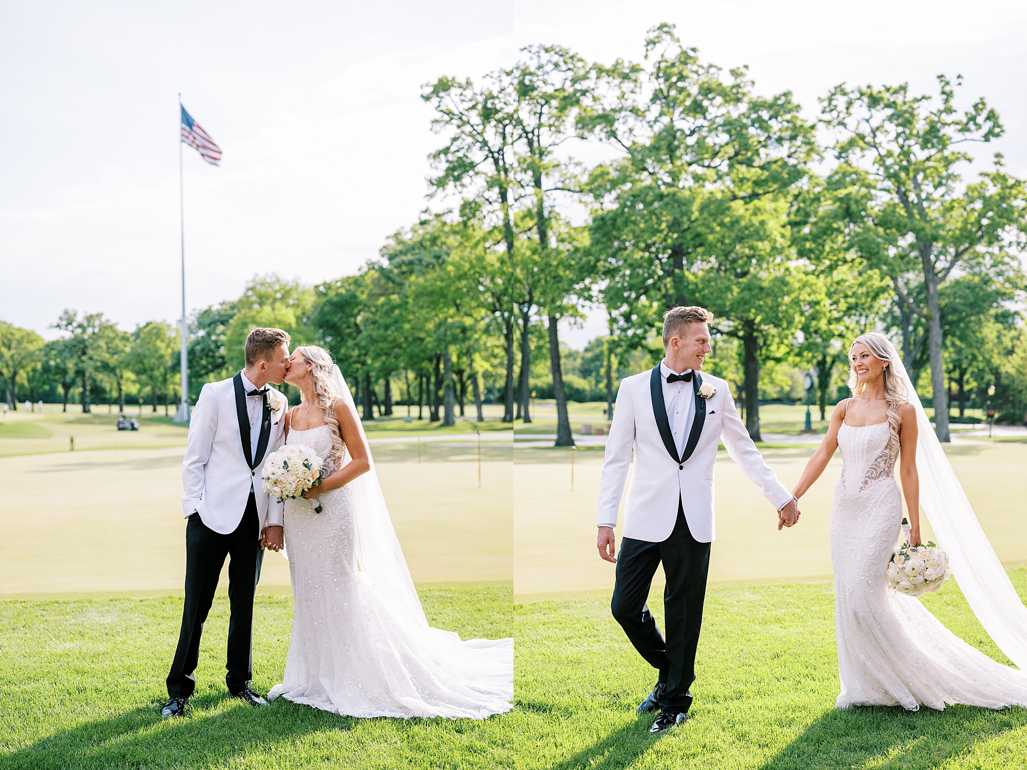 Summer Medinah Country Club wedding day with Chicago wedding and portrait photographer Kim Ritchie Photography.