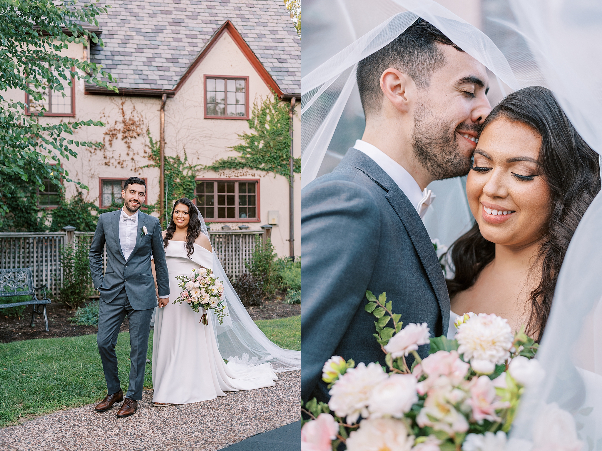Redfield Estate wedding day in Glenview, Illinois with Chicago wedding and portrait photographer Kim Ritchie Photography.