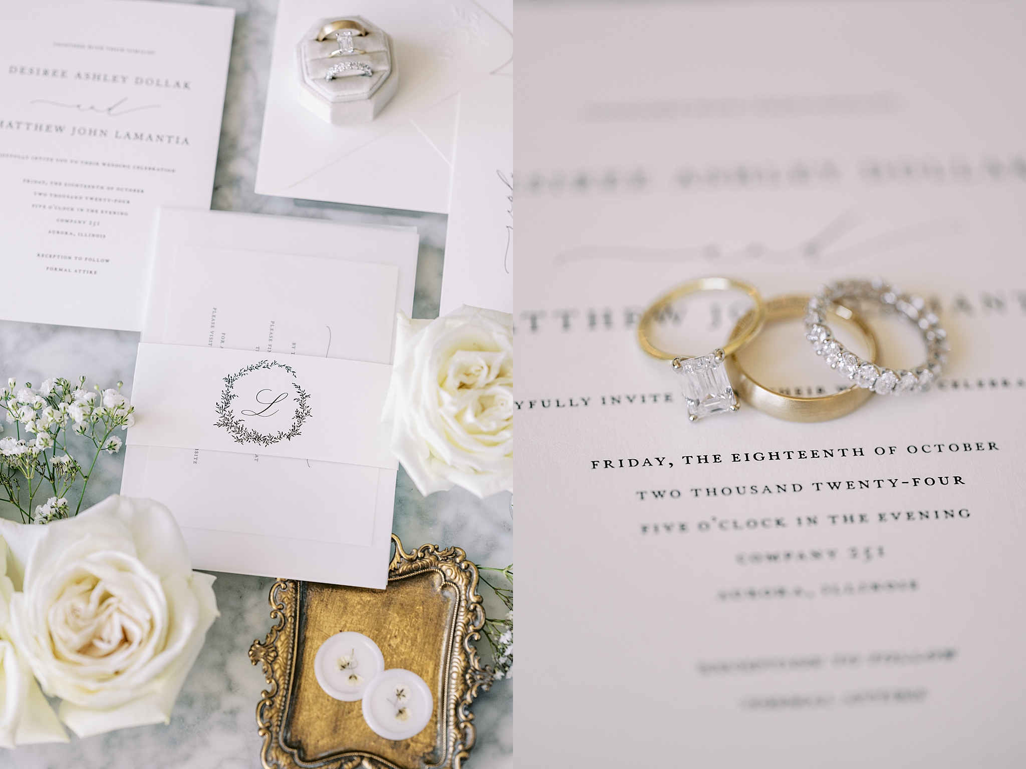 Romantic candlelit Company 251 wedding in Aurora, Illinois with Chicago wedding and portrait photographer Kim Ritchie Photography.