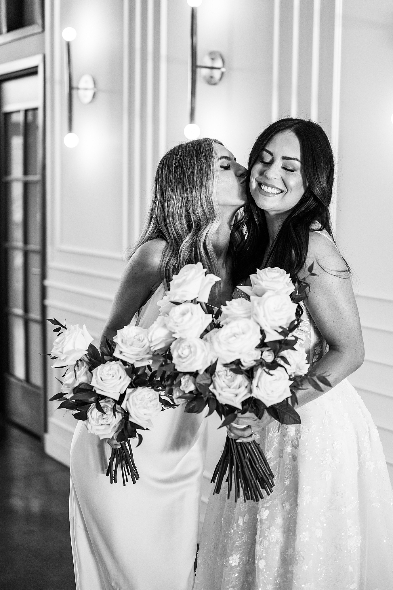 Romantic candlelit Company 251 wedding in Aurora, Illinois with Chicago wedding and portrait photographer Kim Ritchie Photography.