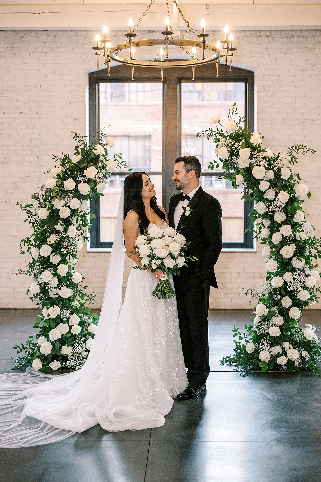Romantic candlelit Company 251 wedding in Aurora, Illinois with Chicago wedding and portrait photographer Kim Ritchie Photography.