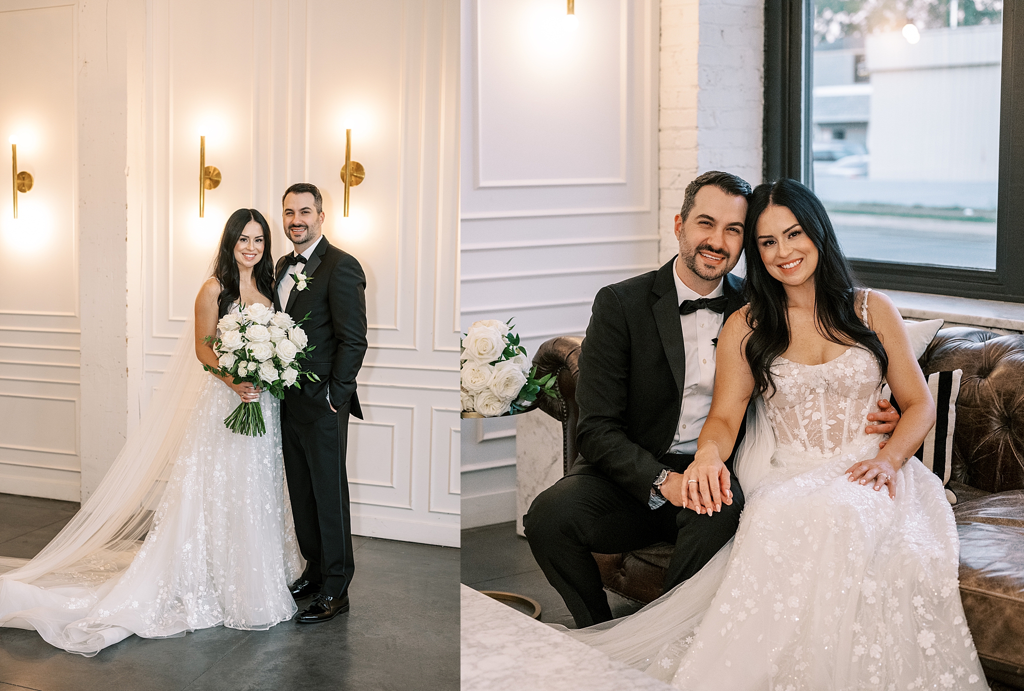 Romantic candlelit Company 251 wedding in Aurora, Illinois with Chicago wedding and portrait photographer Kim Ritchie Photography.