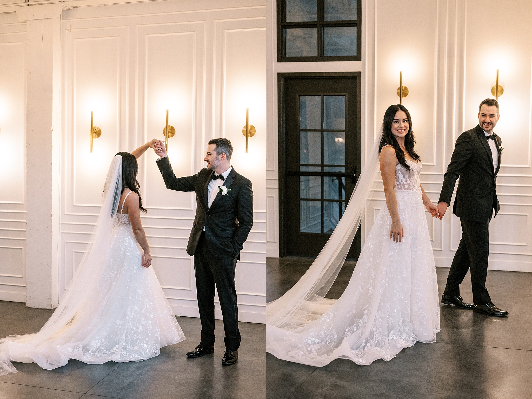 Romantic candlelit Company 251 wedding in Aurora, Illinois with Chicago wedding and portrait photographer Kim Ritchie Photography.