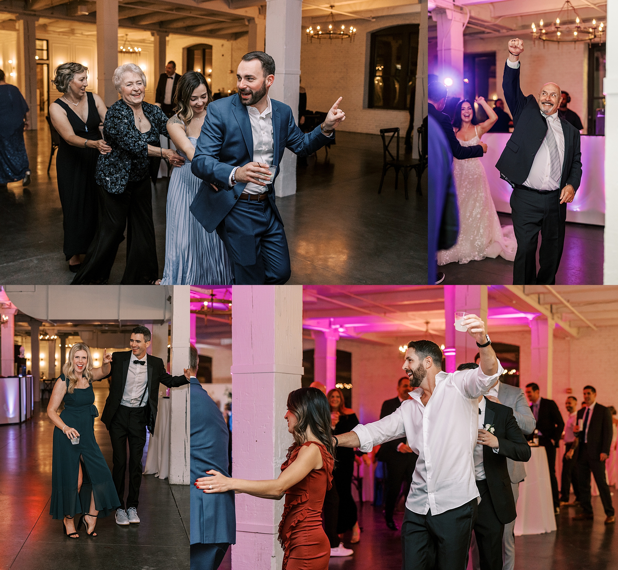 Romantic candlelit Company 251 wedding in Aurora, Illinois with Chicago wedding and portrait photographer Kim Ritchie Photography.