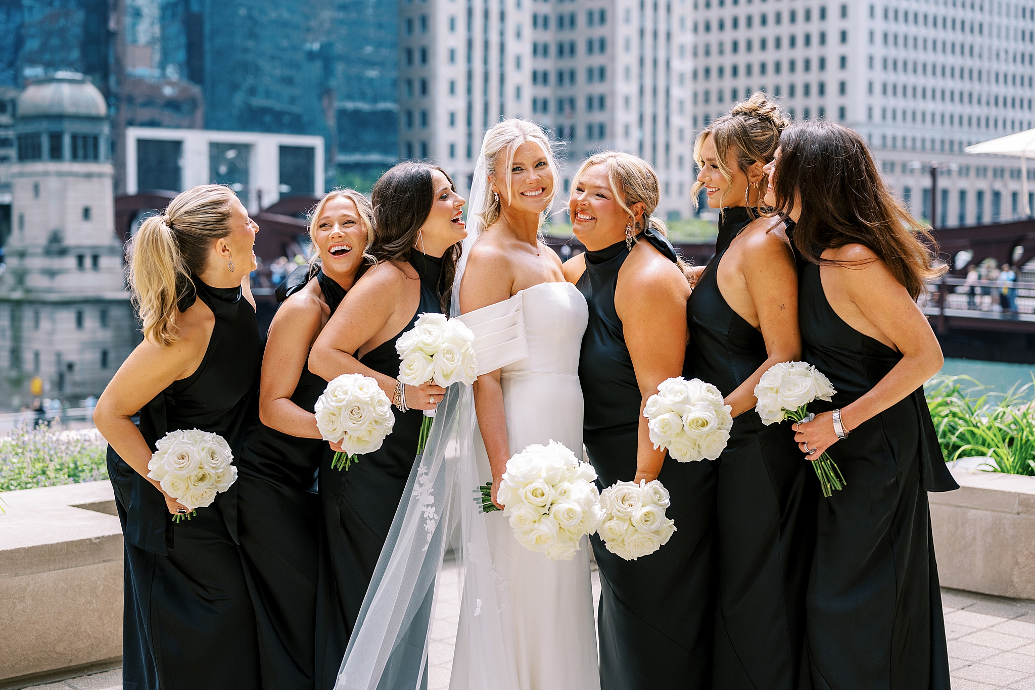 Rockwell on the River wedding photos in Chicago, Illinois with Chicago wedding and portrait photographer Kim Ritchie Photography.