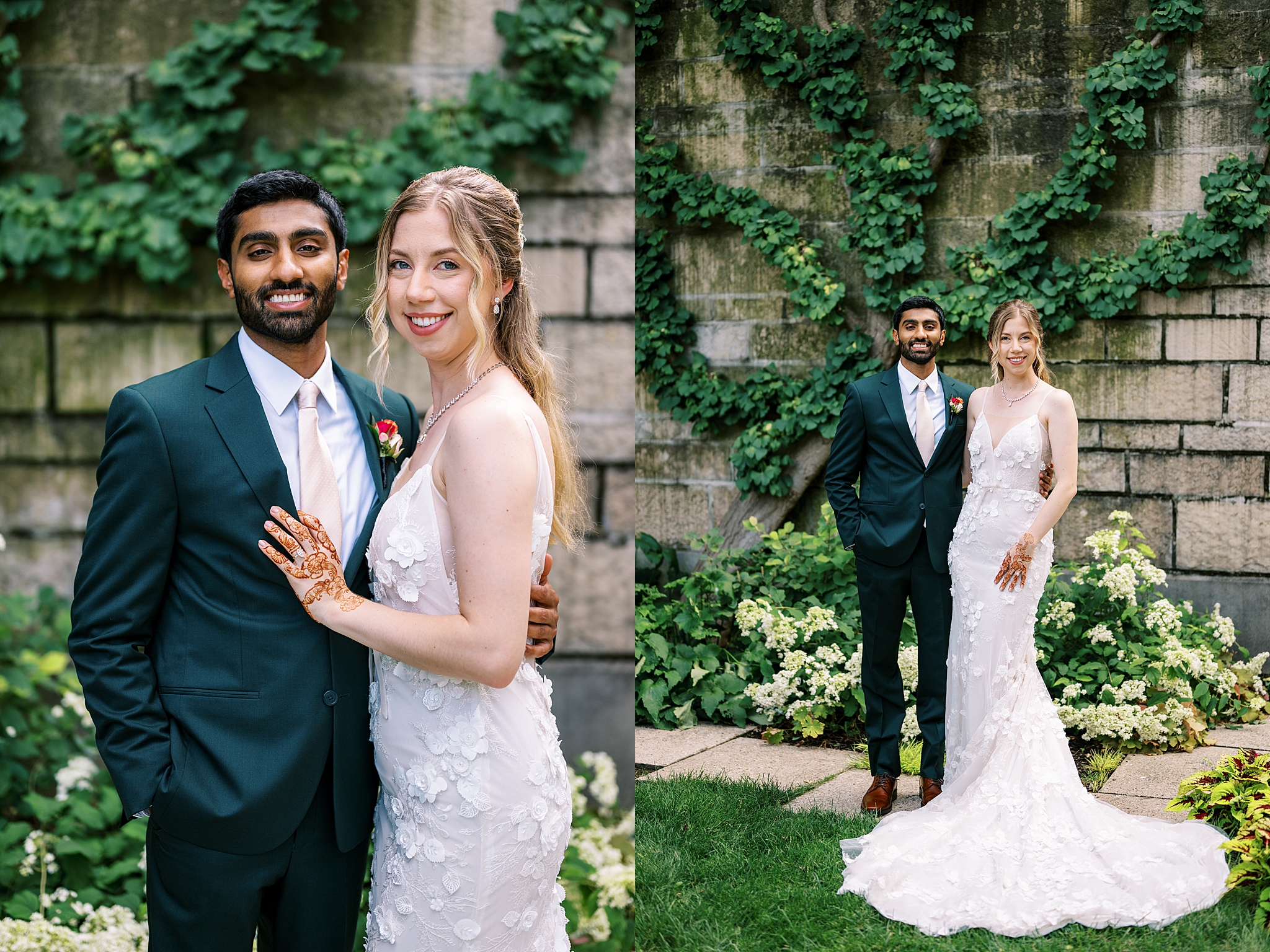 Morton Arboretum summer wedding photos in Lisle, Illinois with Chicago wedding and portrait photographer Kim Ritchie Photography.