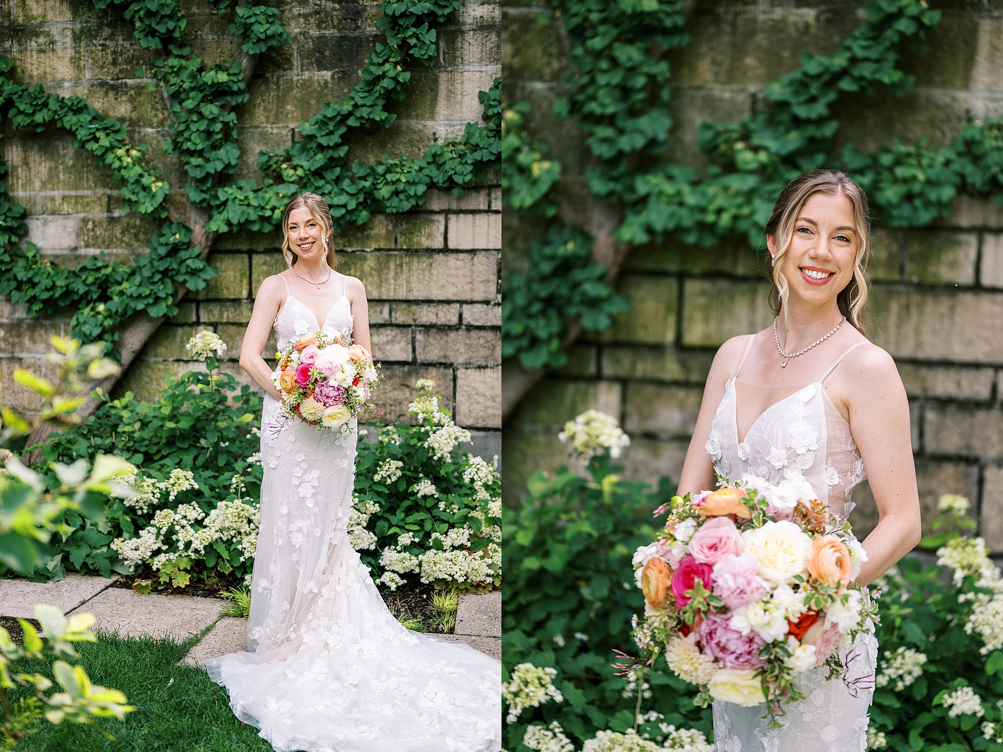 Morton Arboretum summer wedding photos in Lisle, Illinois with Chicago wedding and portrait photographer Kim Ritchie Photography.