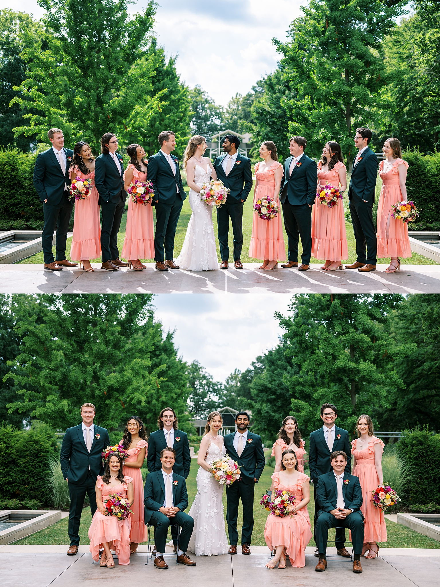 Morton Arboretum summer wedding photos in Lisle, Illinois with Chicago wedding and portrait photographer Kim Ritchie Photography.