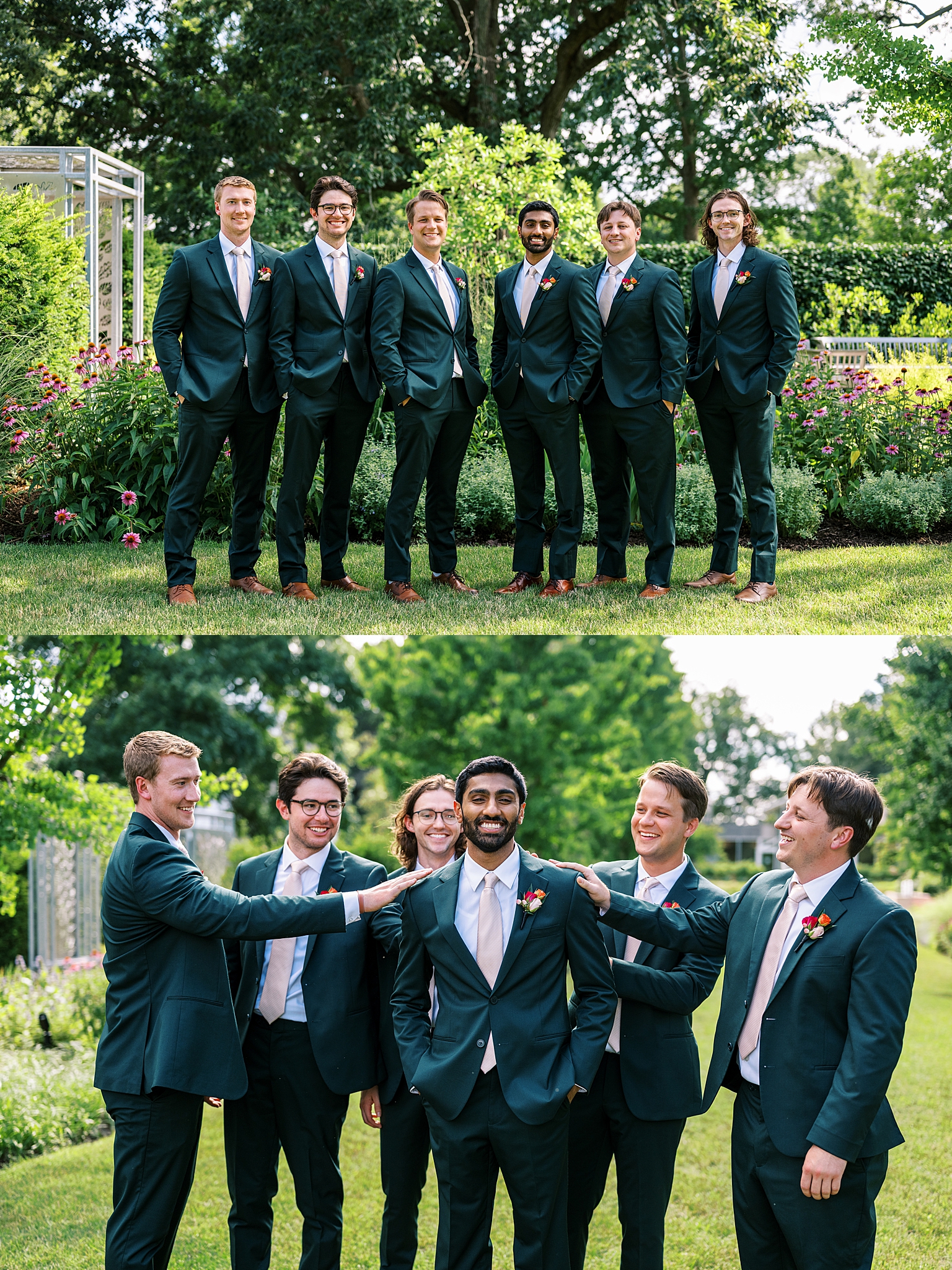 Morton Arboretum summer wedding photos in Lisle, Illinois with Chicago wedding and portrait photographer Kim Ritchie Photography.