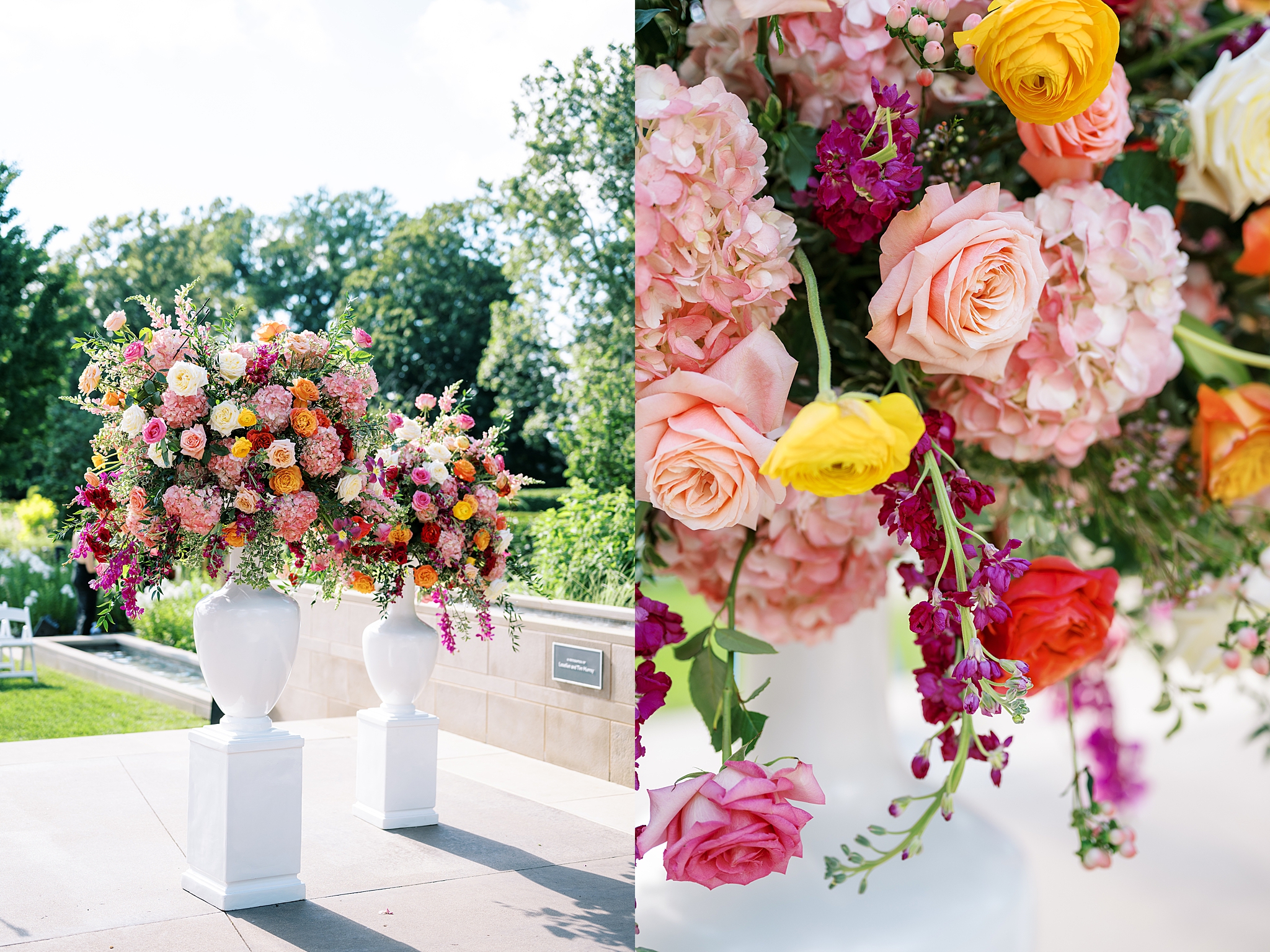 Morton Arboretum summer wedding photos in Lisle, Illinois with Chicago wedding and portrait photographer Kim Ritchie Photography.