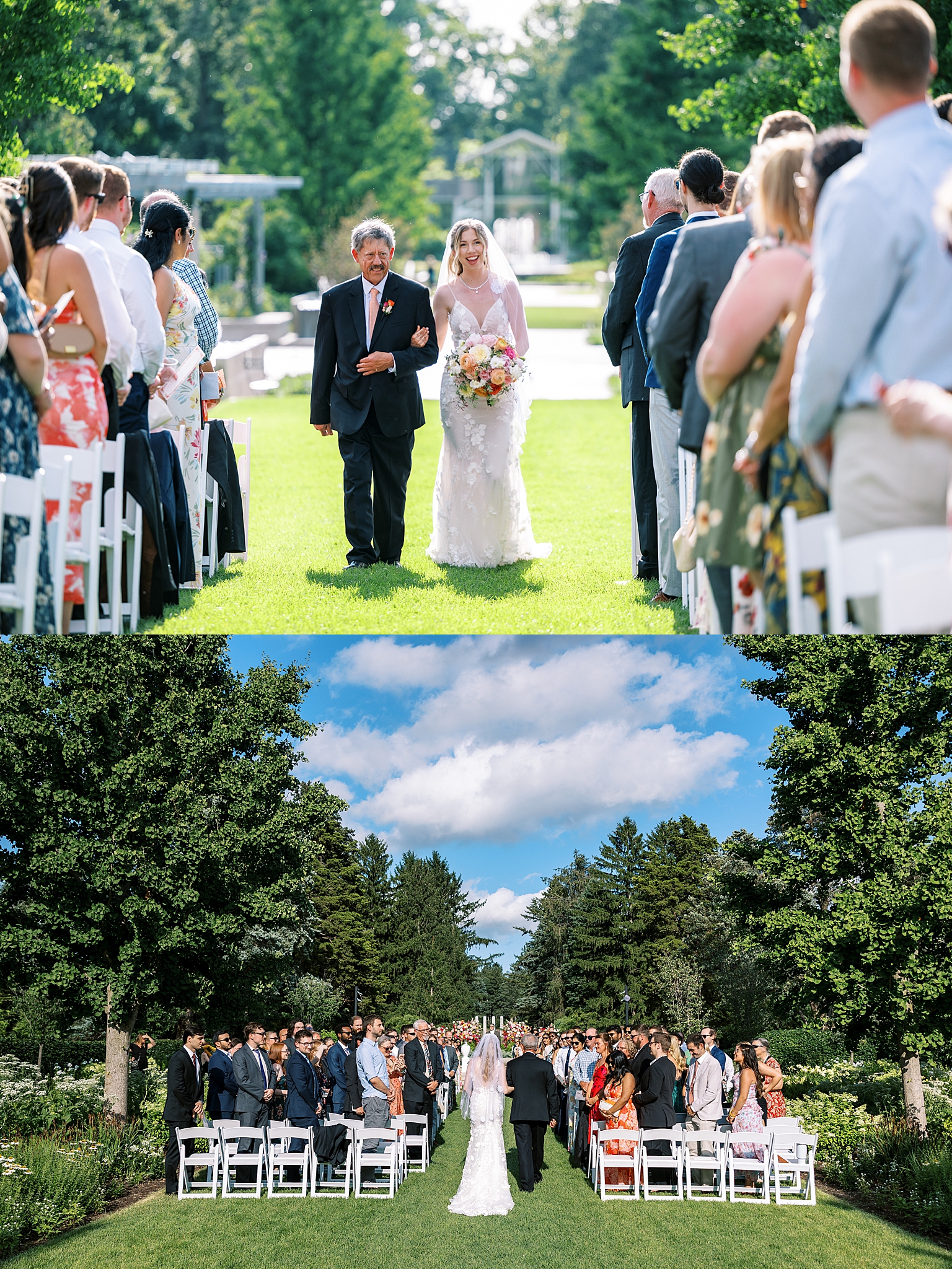 Morton Arboretum summer wedding photos in Lisle, Illinois with Chicago wedding and portrait photographer Kim Ritchie Photography.