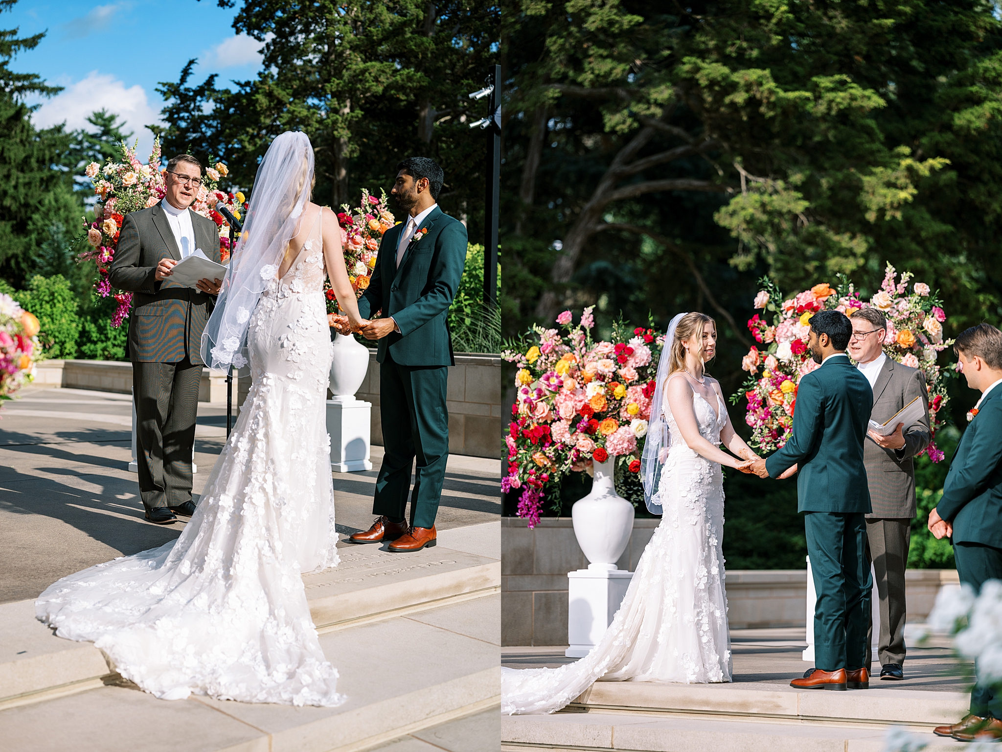 Morton Arboretum summer wedding photos in Lisle, Illinois with Chicago wedding and portrait photographer Kim Ritchie Photography.