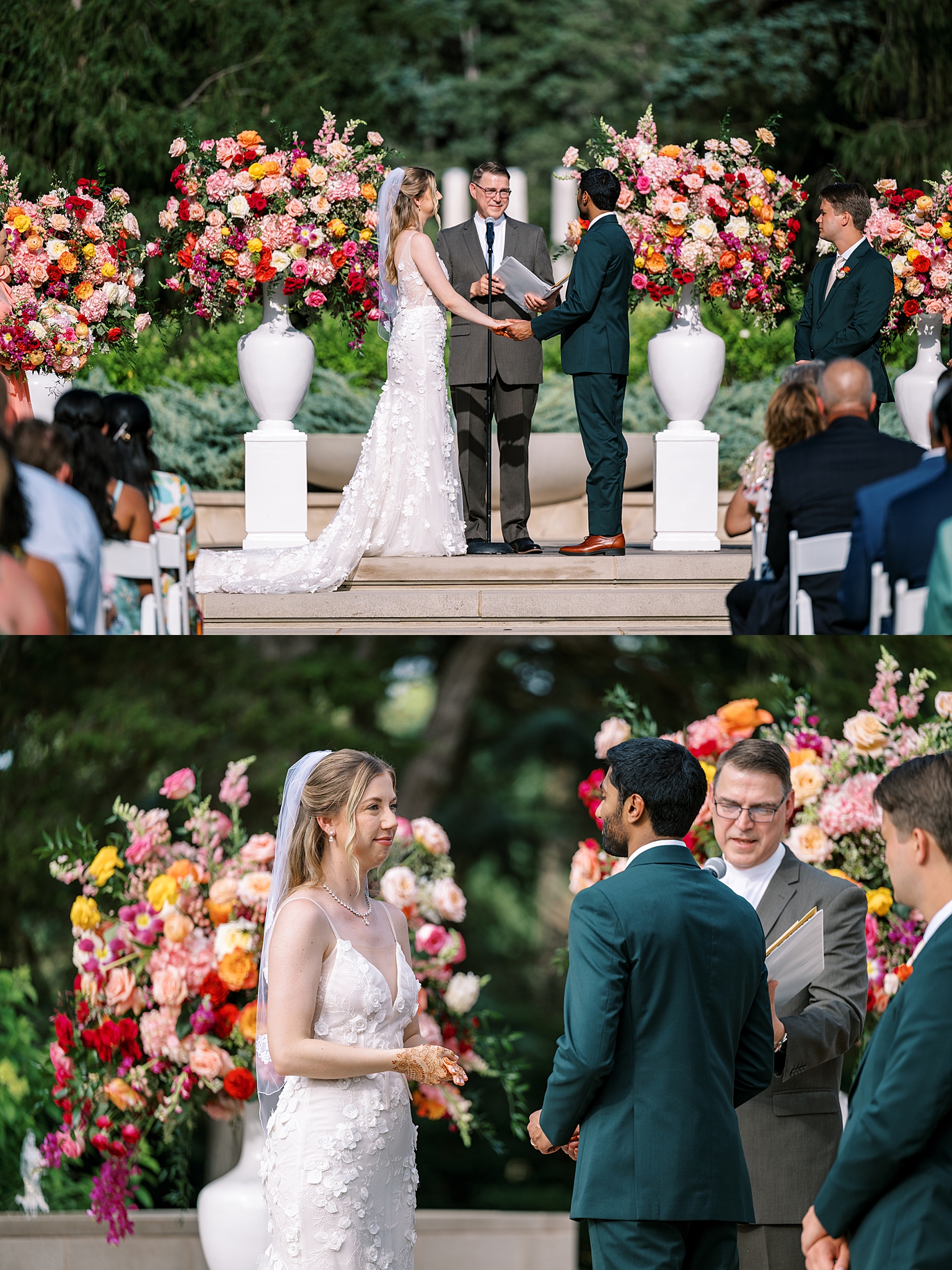 Morton Arboretum summer wedding photos in Lisle, Illinois with Chicago wedding and portrait photographer Kim Ritchie Photography.