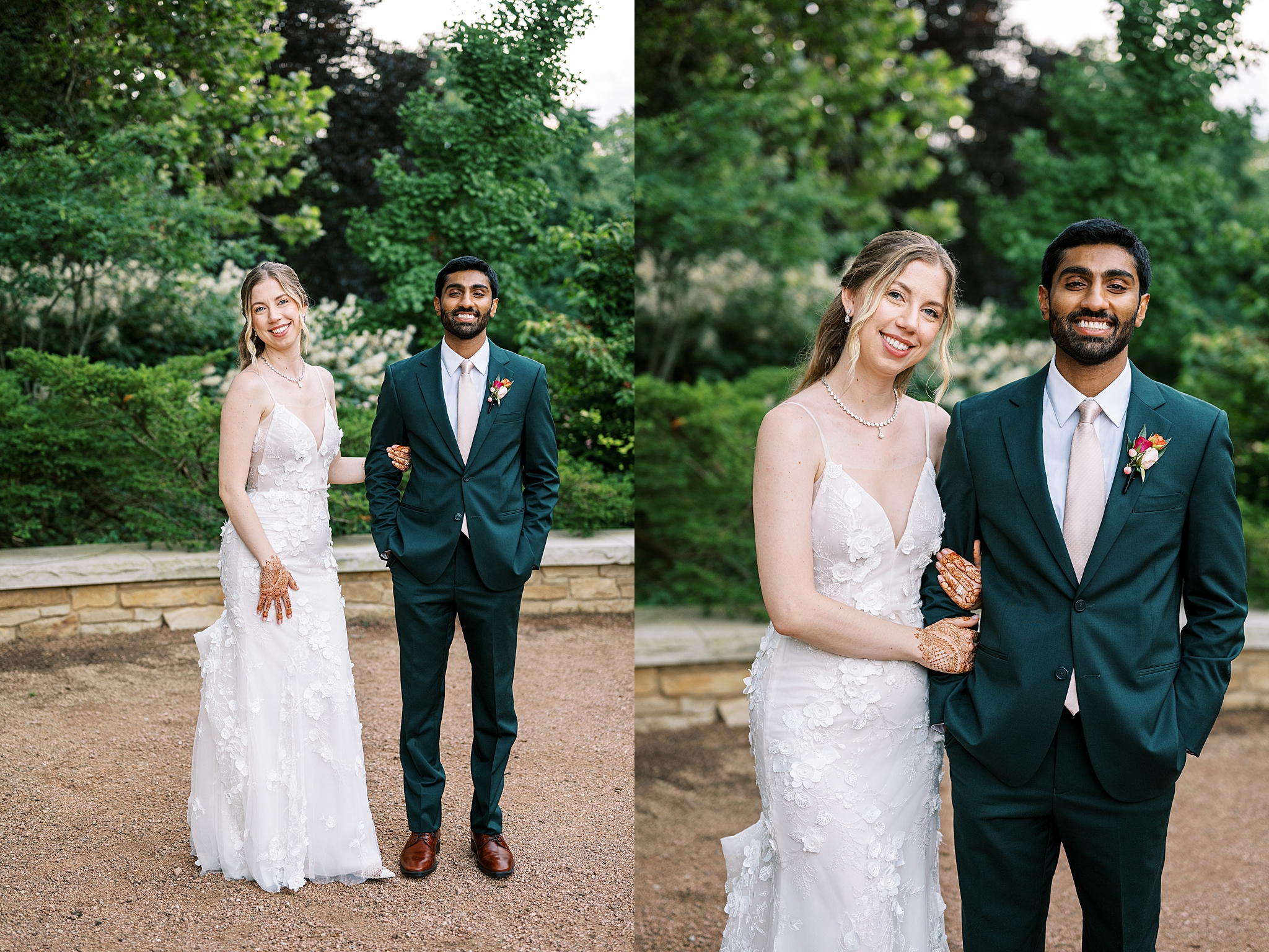 Morton Arboretum summer wedding photos in Lisle, Illinois with Chicago wedding and portrait photographer Kim Ritchie Photography.