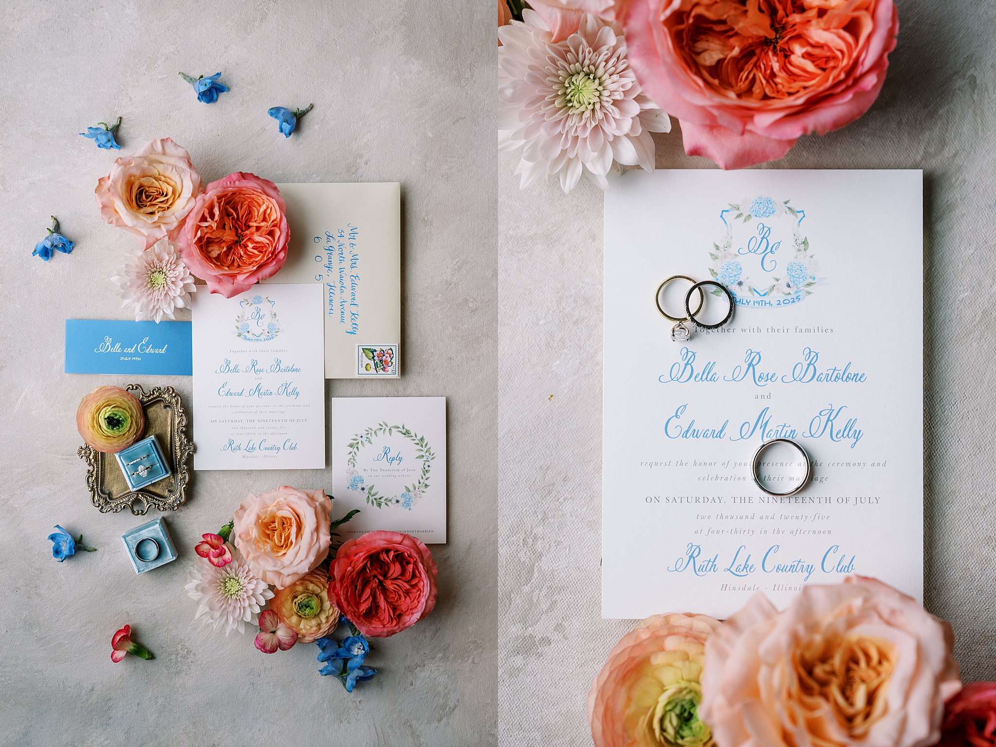 Ruth Lake Country Club wedding photos in Hinsdale, Illinois with Chicago wedding and portrait photographer Kim Ritchie Photography.