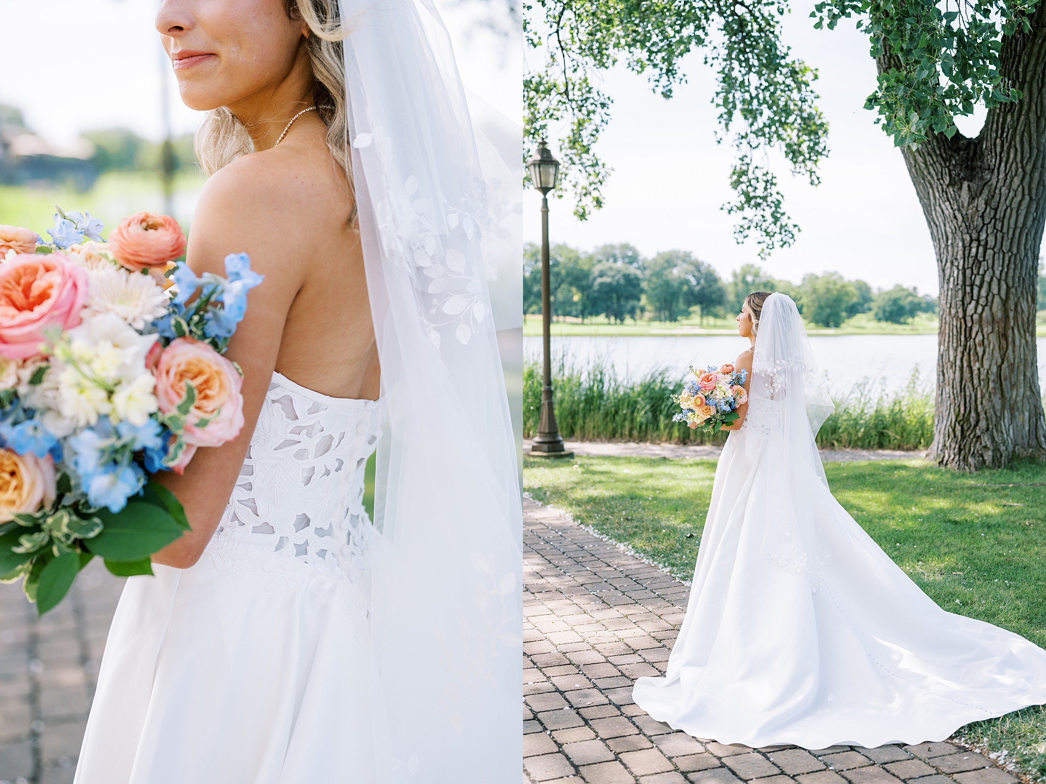 Ruth Lake Country Club wedding photos in Hinsdale, Illinois with Chicago wedding and portrait photographer Kim Ritchie Photography.