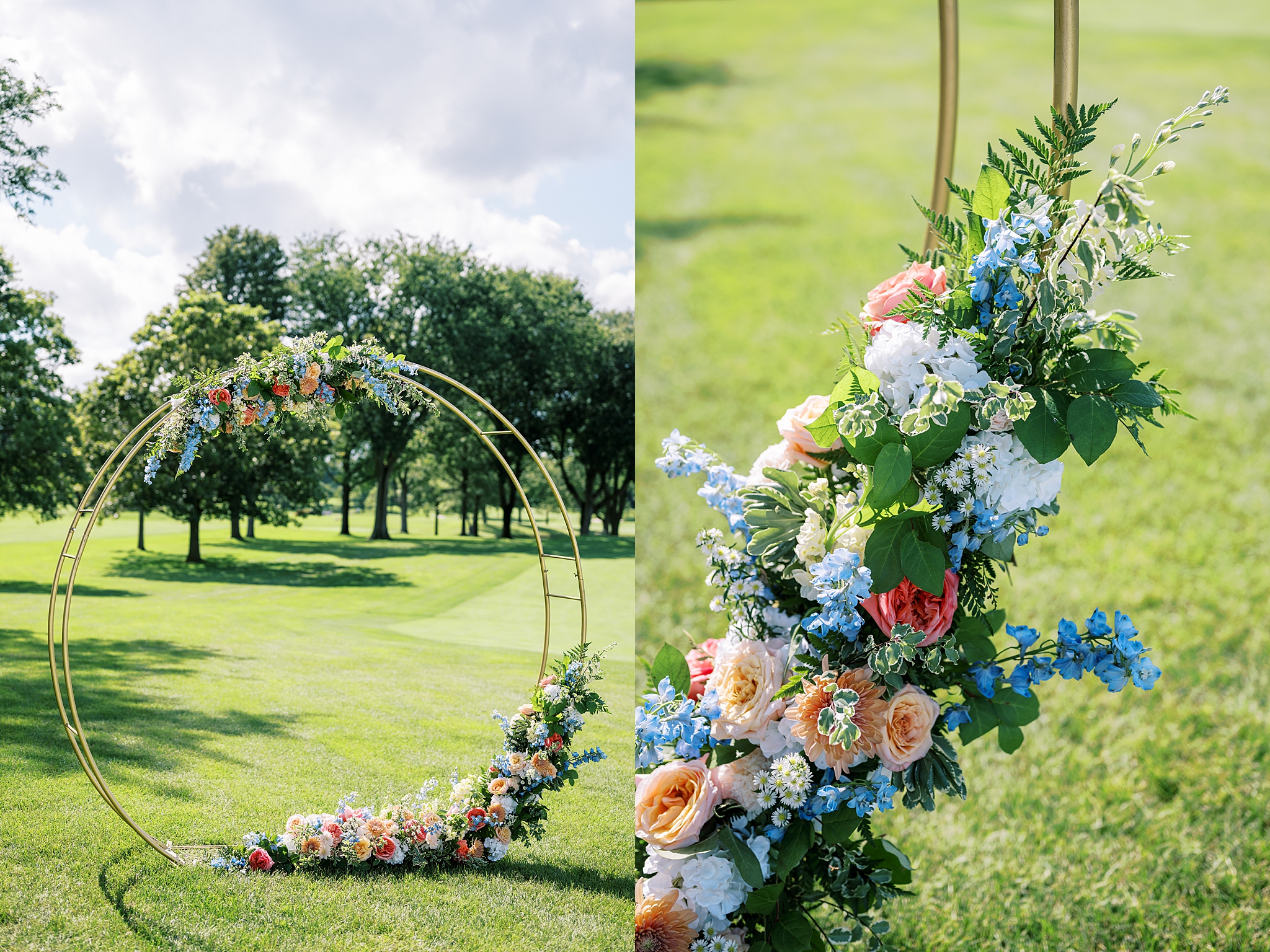 Ruth Lake Country Club wedding photos in Hinsdale, Illinois with Chicago wedding and portrait photographer Kim Ritchie Photography.