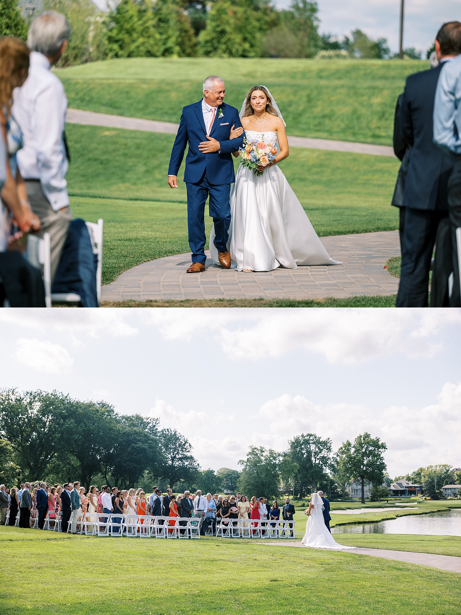 Ruth Lake Country Club wedding photos in Hinsdale, Illinois with Chicago wedding and portrait photographer Kim Ritchie Photography.