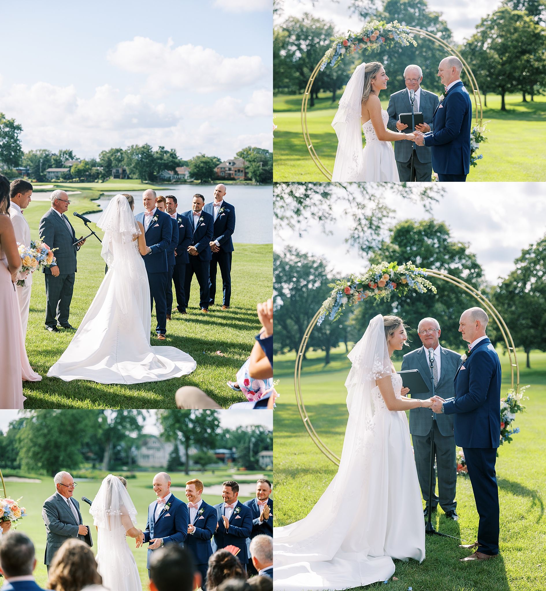 Ruth Lake Country Club wedding photos in Hinsdale, Illinois with Chicago wedding and portrait photographer Kim Ritchie Photography.