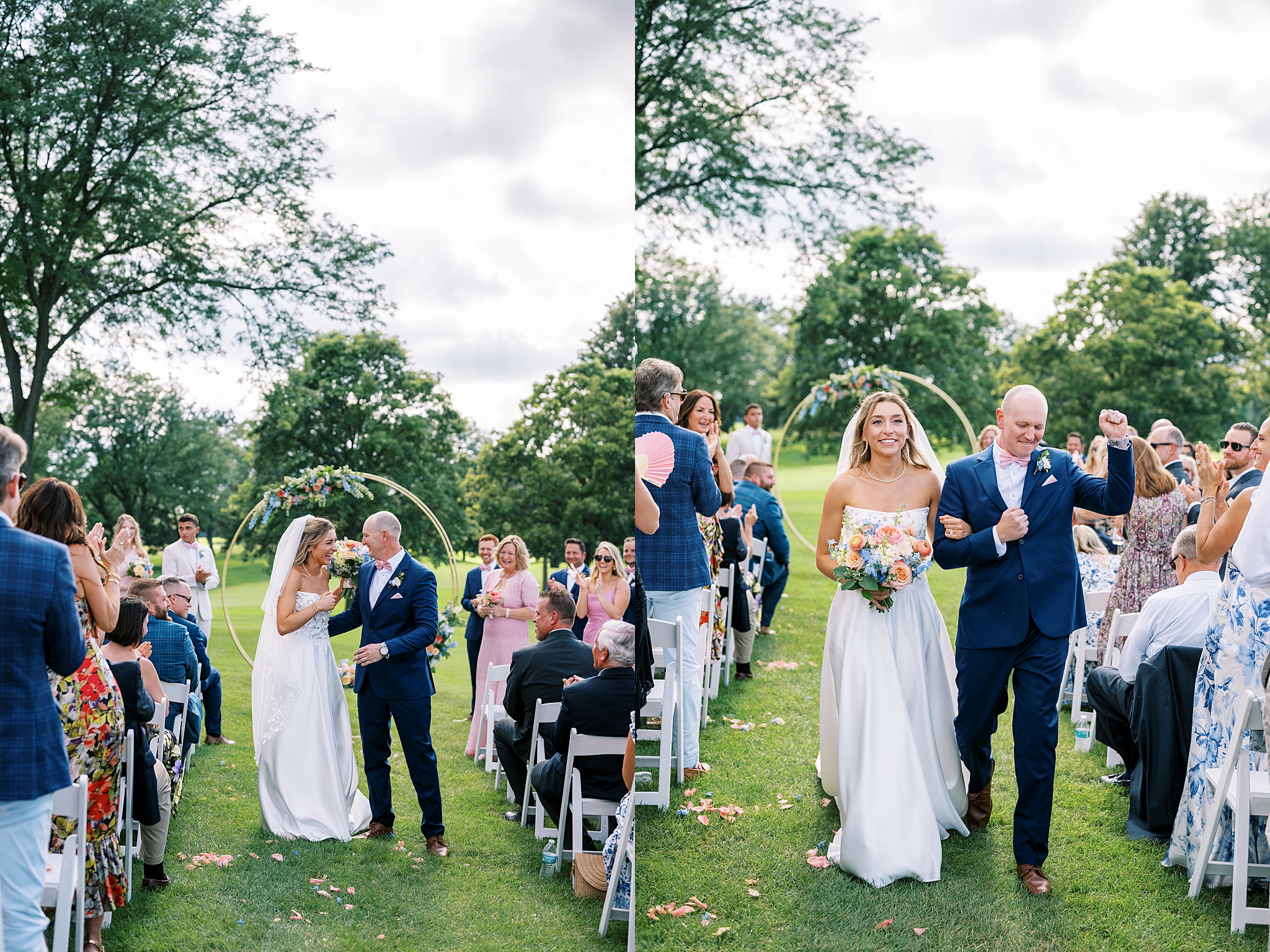 Ruth Lake Country Club wedding photos in Hinsdale, Illinois with Chicago wedding and portrait photographer Kim Ritchie Photography.