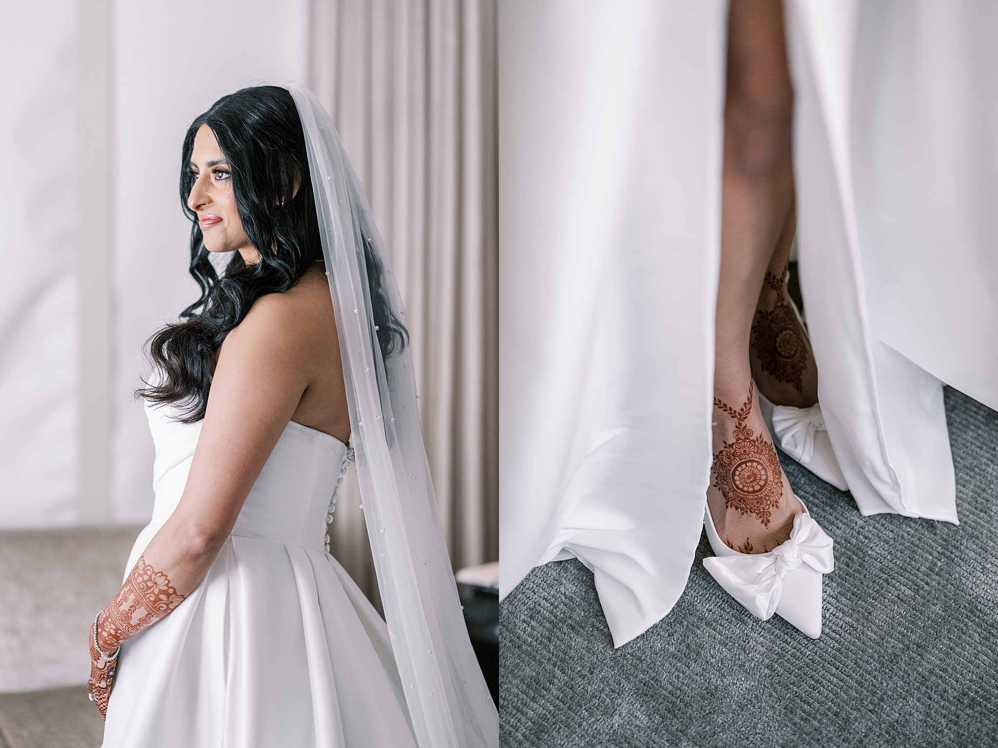 Morning garden wedding at Galleria Marchetti in Chicago, Illinois with Chicago wedding and portrait photographer Kim Ritchie Photography.