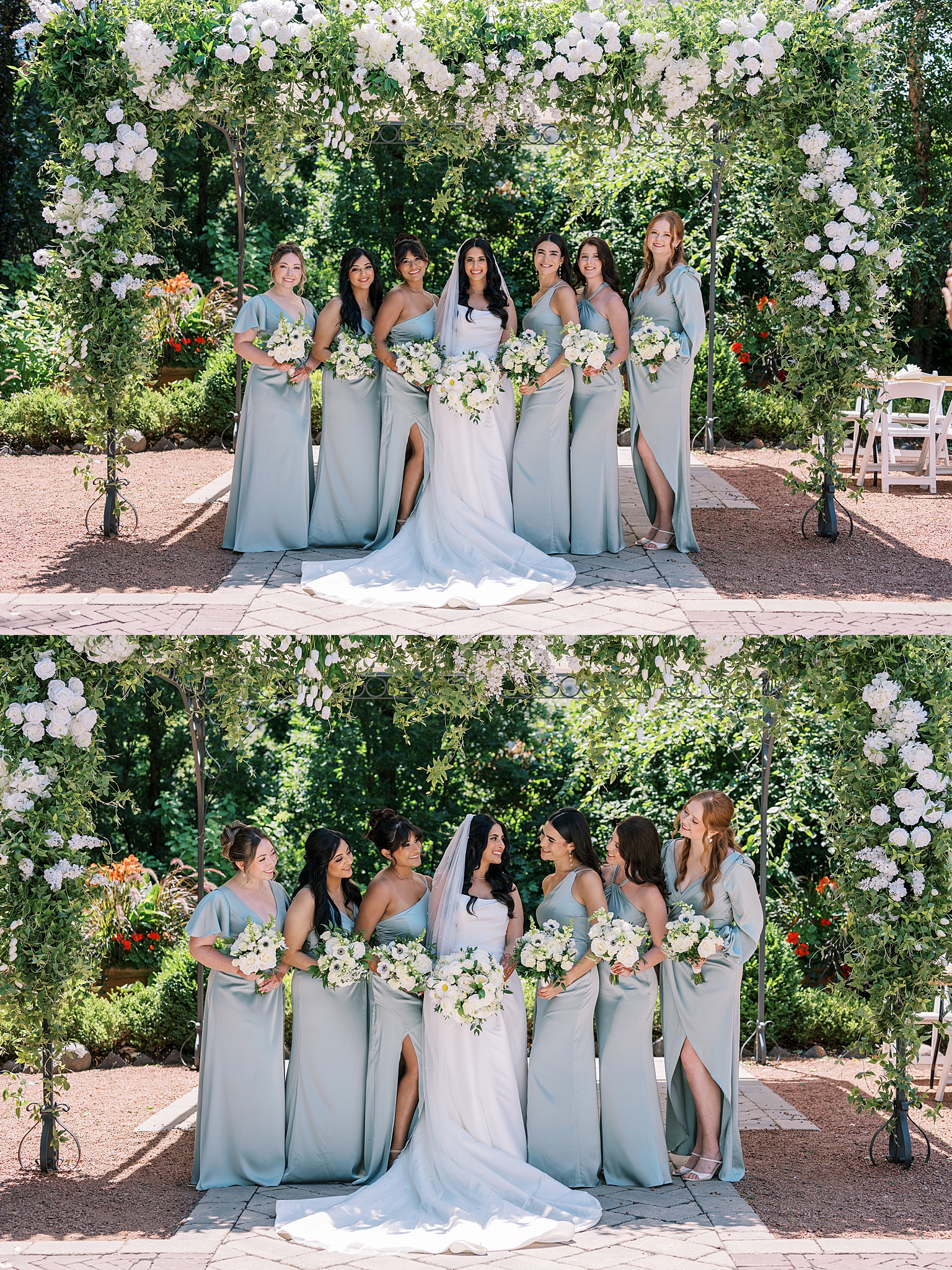Morning garden wedding at Galleria Marchetti in Chicago, Illinois with Chicago wedding and portrait photographer Kim Ritchie Photography.