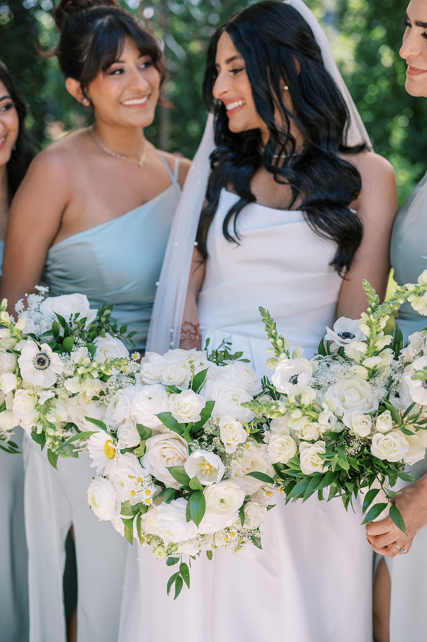 Morning garden wedding at Galleria Marchetti in Chicago, Illinois with Chicago wedding and portrait photographer Kim Ritchie Photography.