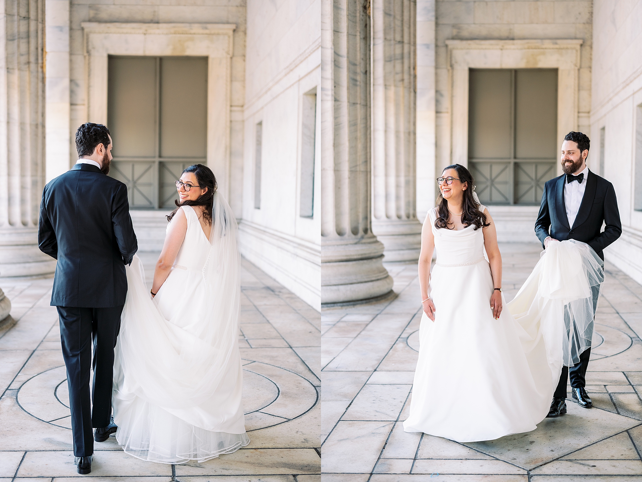 Chicago Museum Campus wedding portraits in Chicago, Illinois with Chicago wedding and portrait photographer Kim Ritchie Photography.