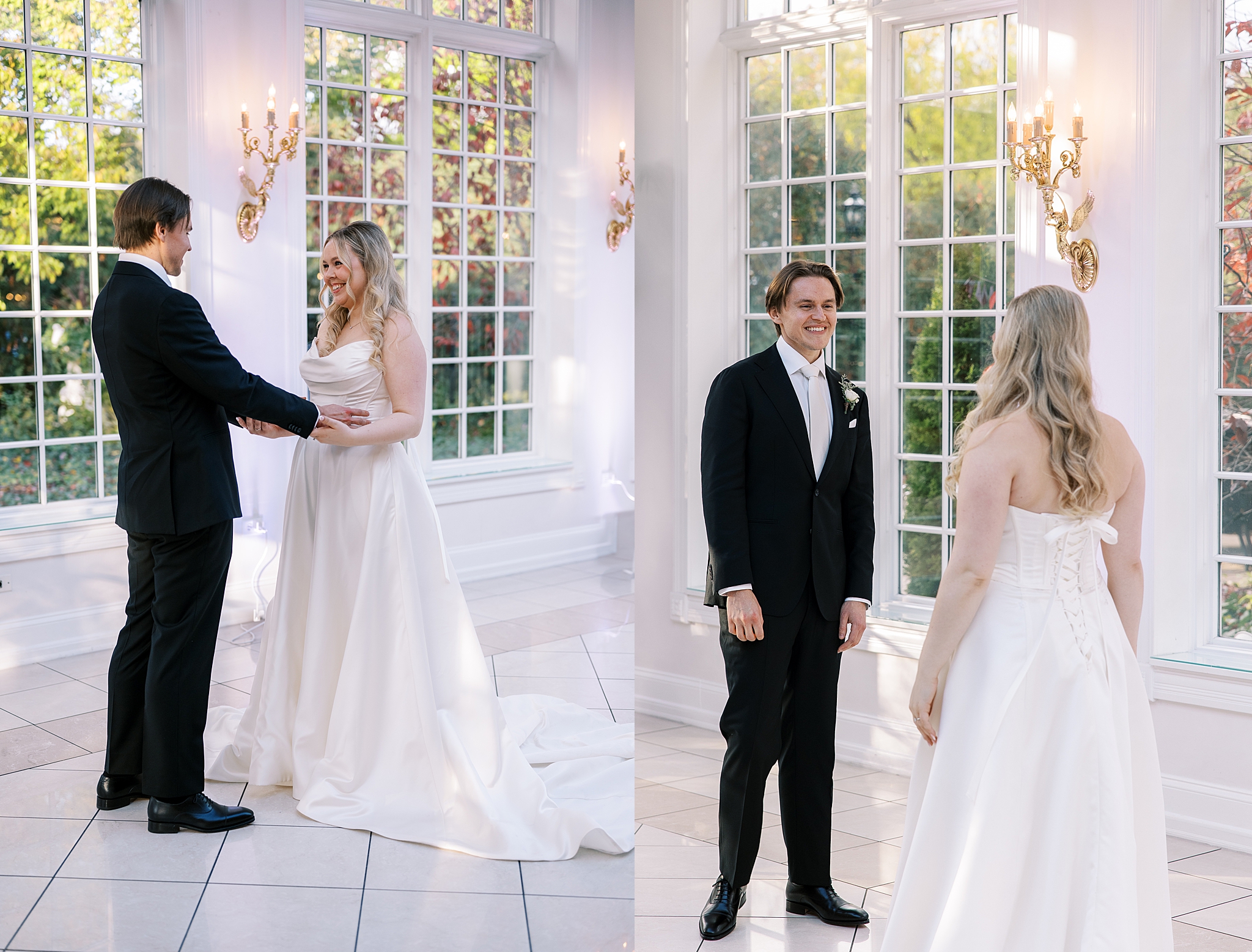 Fall wedding day at The Haley Mansion in Joliet, Illinois with Chicago wedding and portrait photographer Kim Ritchie Photography.