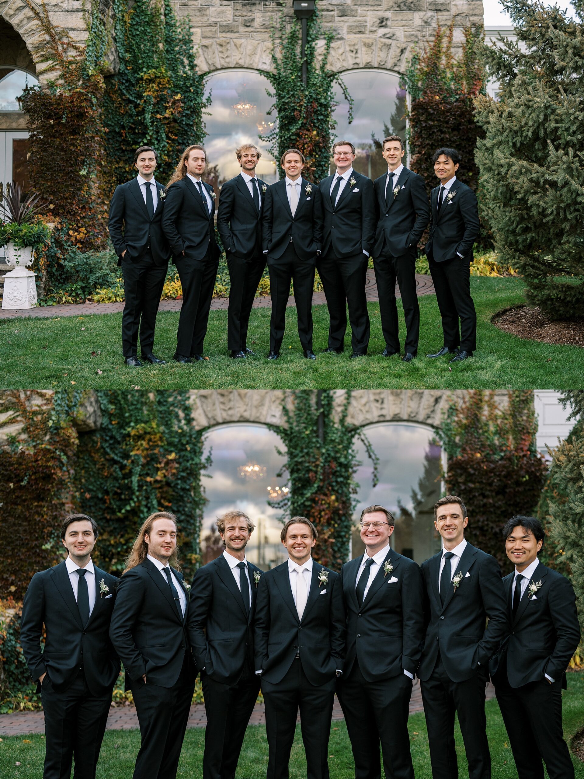 Fall wedding day at The Haley Mansion in Joliet, Illinois with Chicago wedding and portrait photographer Kim Ritchie Photography.