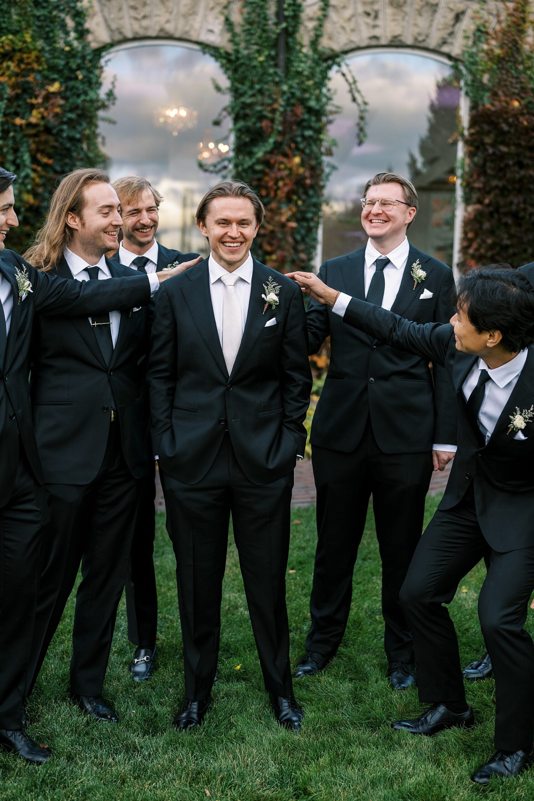 Fall wedding day at The Haley Mansion in Joliet, Illinois with Chicago wedding and portrait photographer Kim Ritchie Photography.