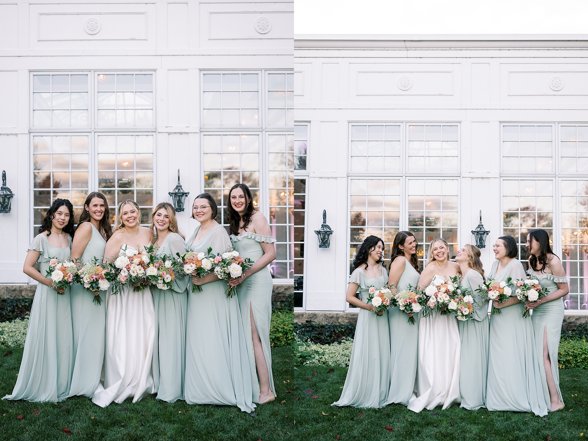 Fall wedding day at The Haley Mansion in Joliet, Illinois with Chicago wedding and portrait photographer Kim Ritchie Photography.