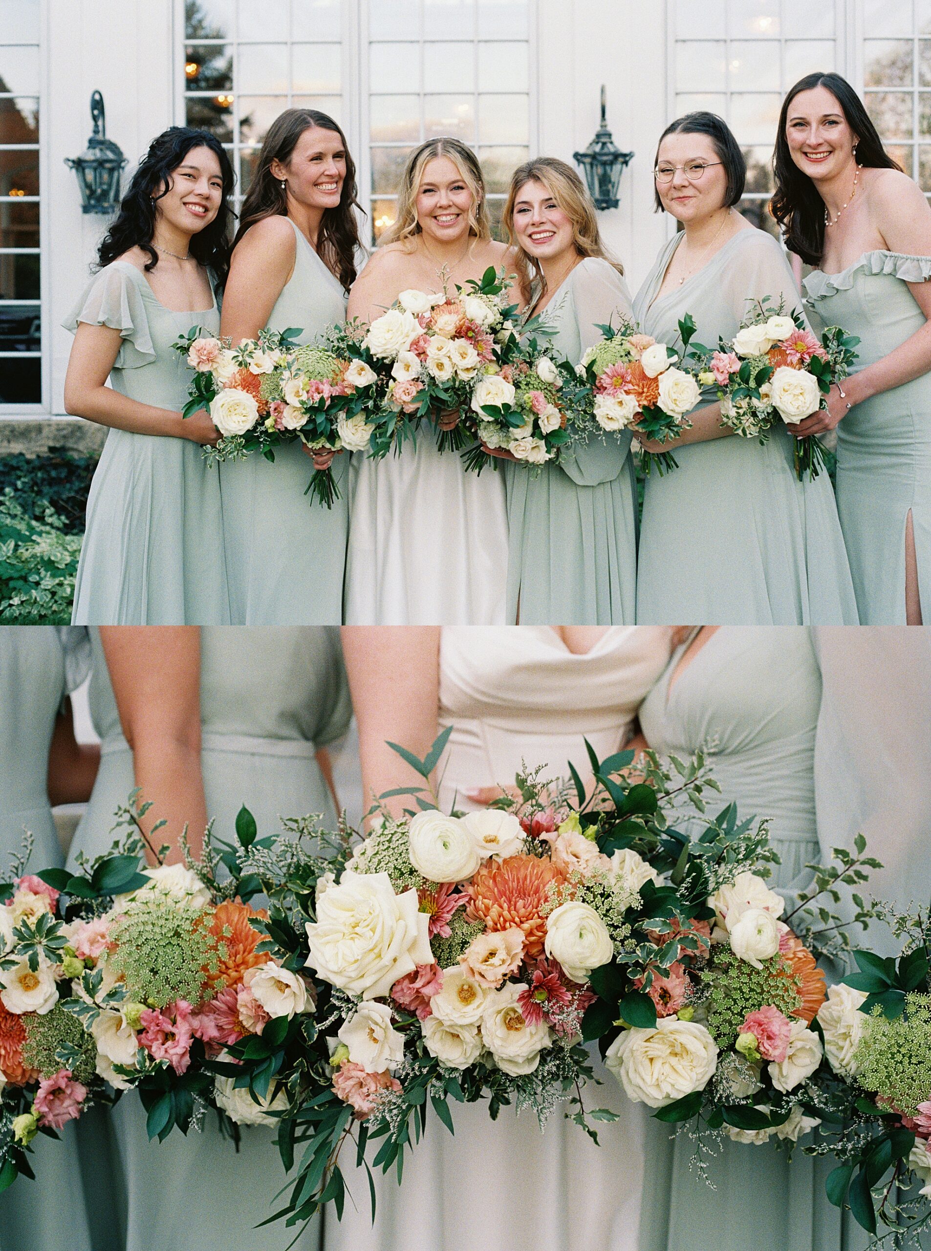 Fall wedding day at The Haley Mansion in Joliet, Illinois with Chicago wedding and portrait photographer Kim Ritchie Photography.