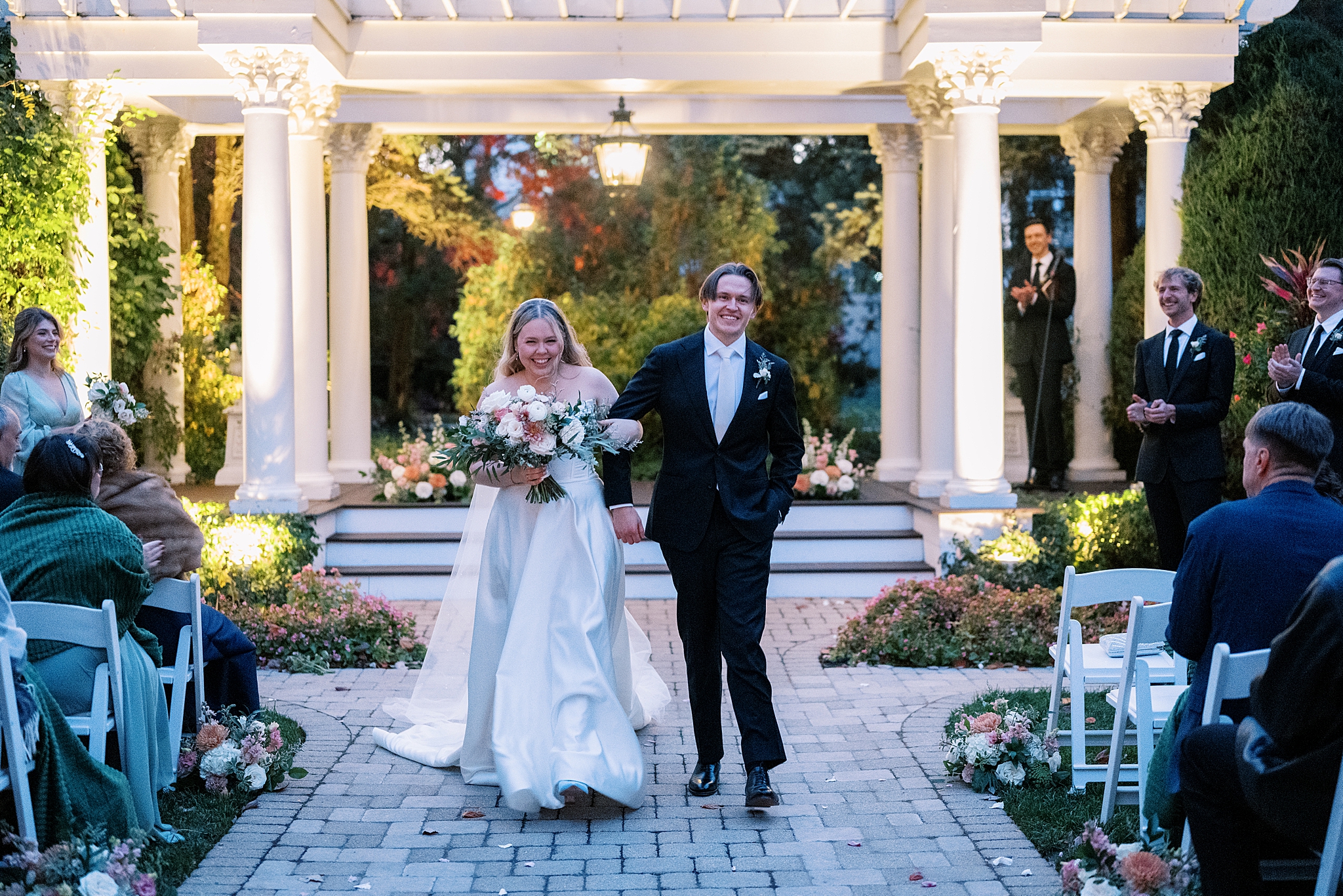 Fall wedding day at The Haley Mansion in Joliet, Illinois with Chicago wedding and portrait photographer Kim Ritchie Photography.