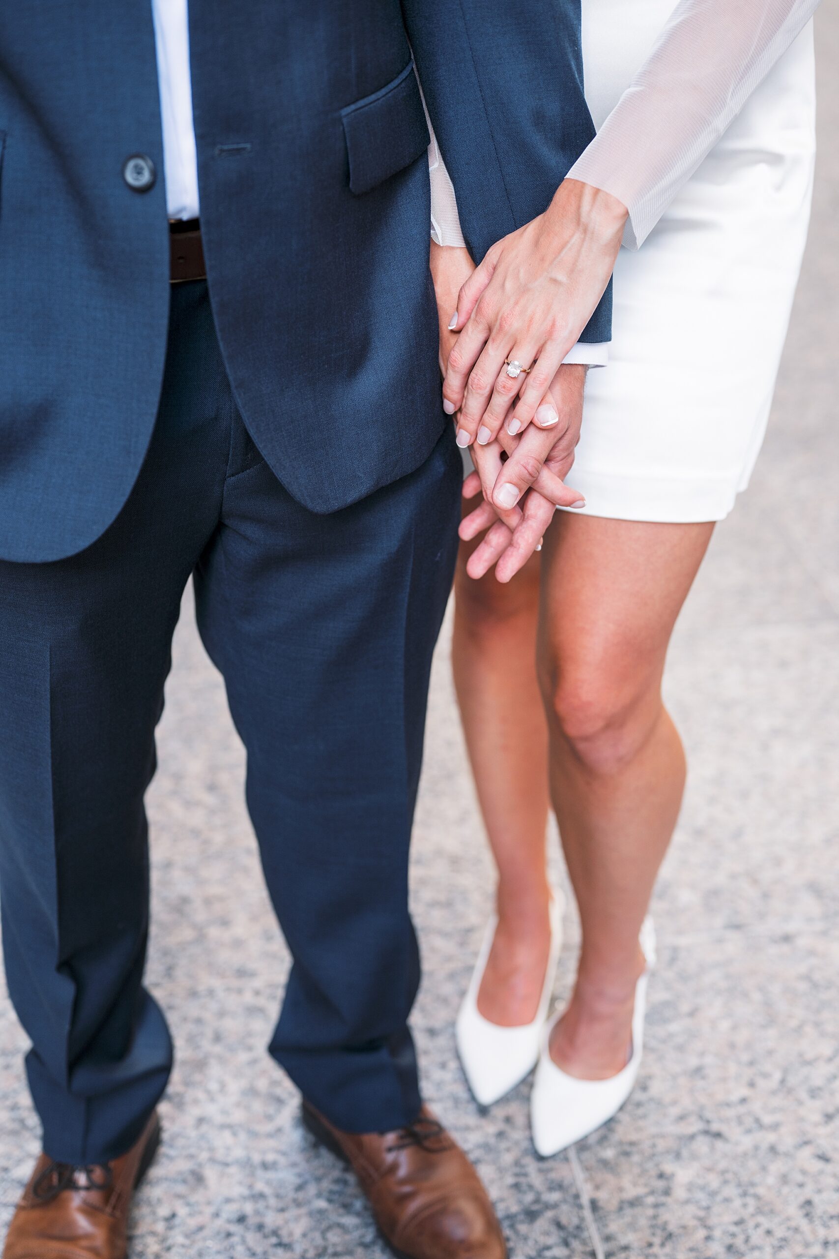 Summer engagement photos at the Wrigley Building & North Avenue Beach with Chicago wedding photographer Kim Ritchie Photography.