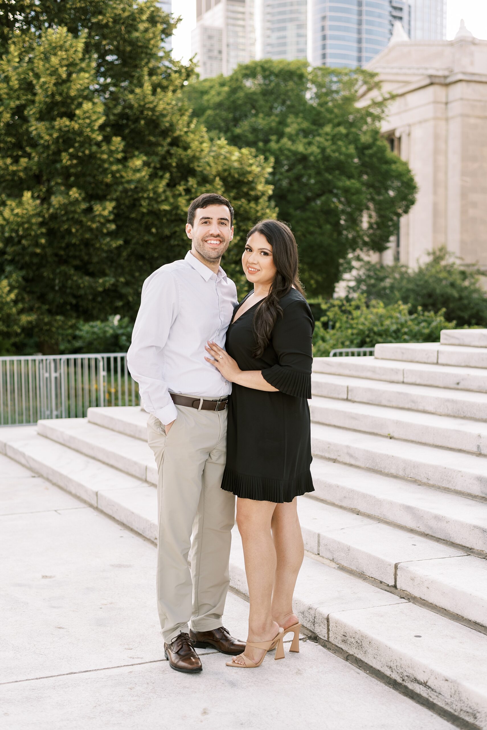 Chicago Museum Campus engagement photos in Chicago, Illinois with Chicago wedding and portrait photographer Kim Ritchie Photography.