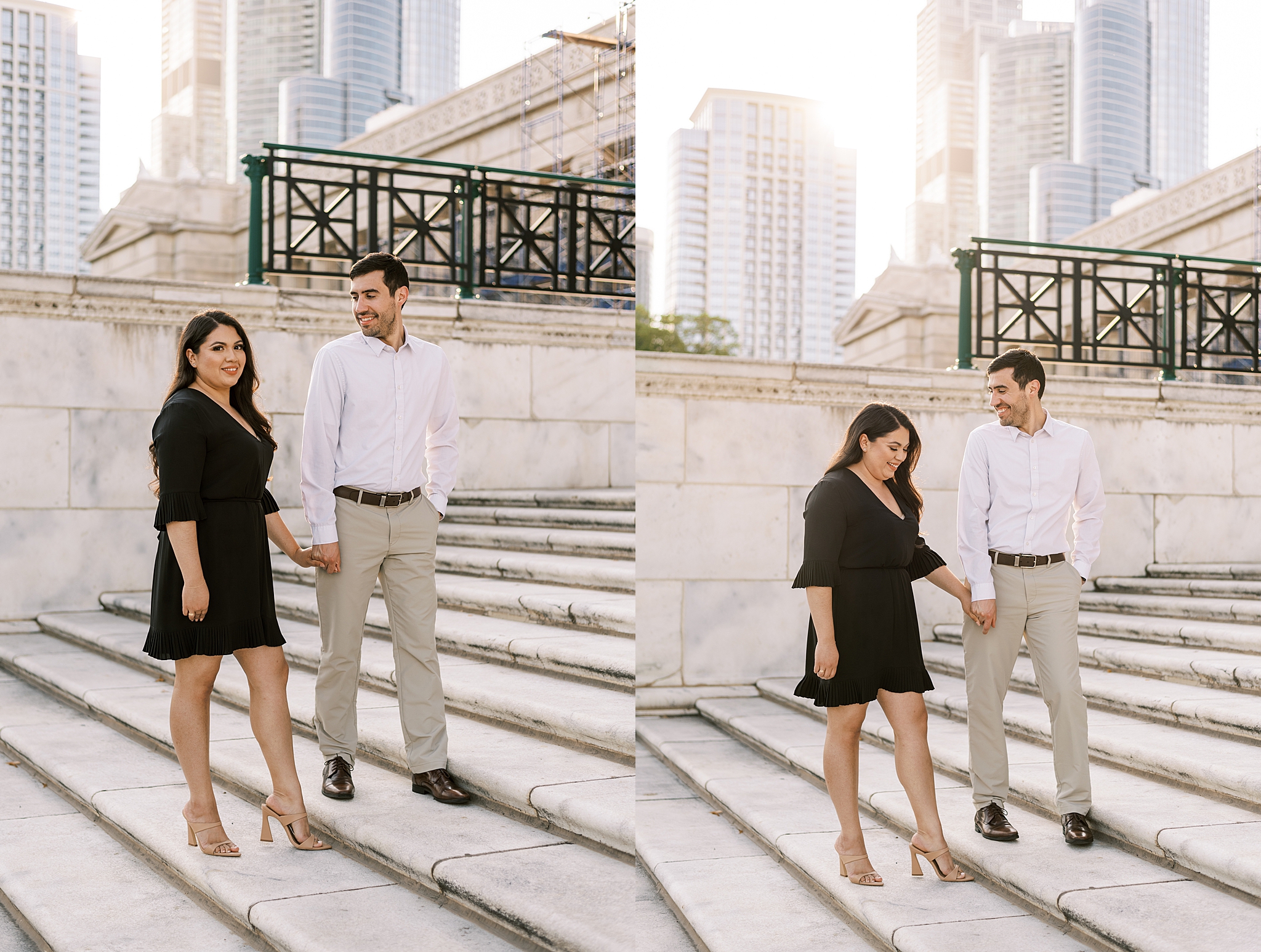 Chicago Museum Campus engagement photos in Chicago, Illinois with Chicago wedding and portrait photographer Kim Ritchie Photography.