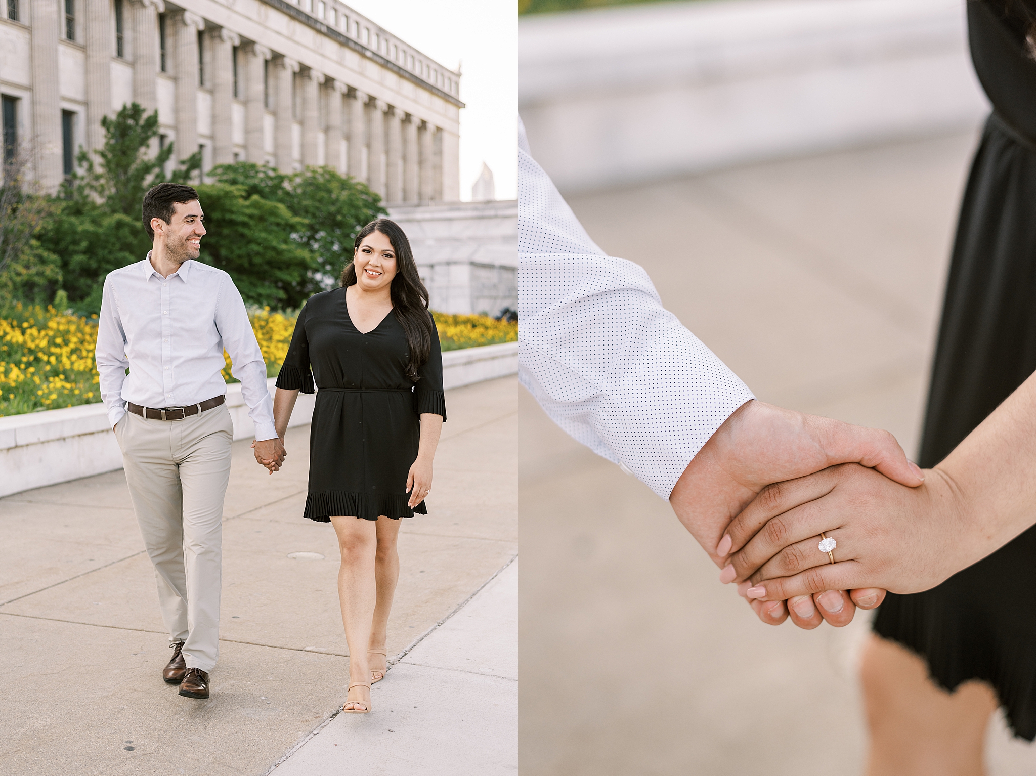 Chicago Museum Campus engagement photos in Chicago, Illinois with Chicago wedding and portrait photographer Kim Ritchie Photography.