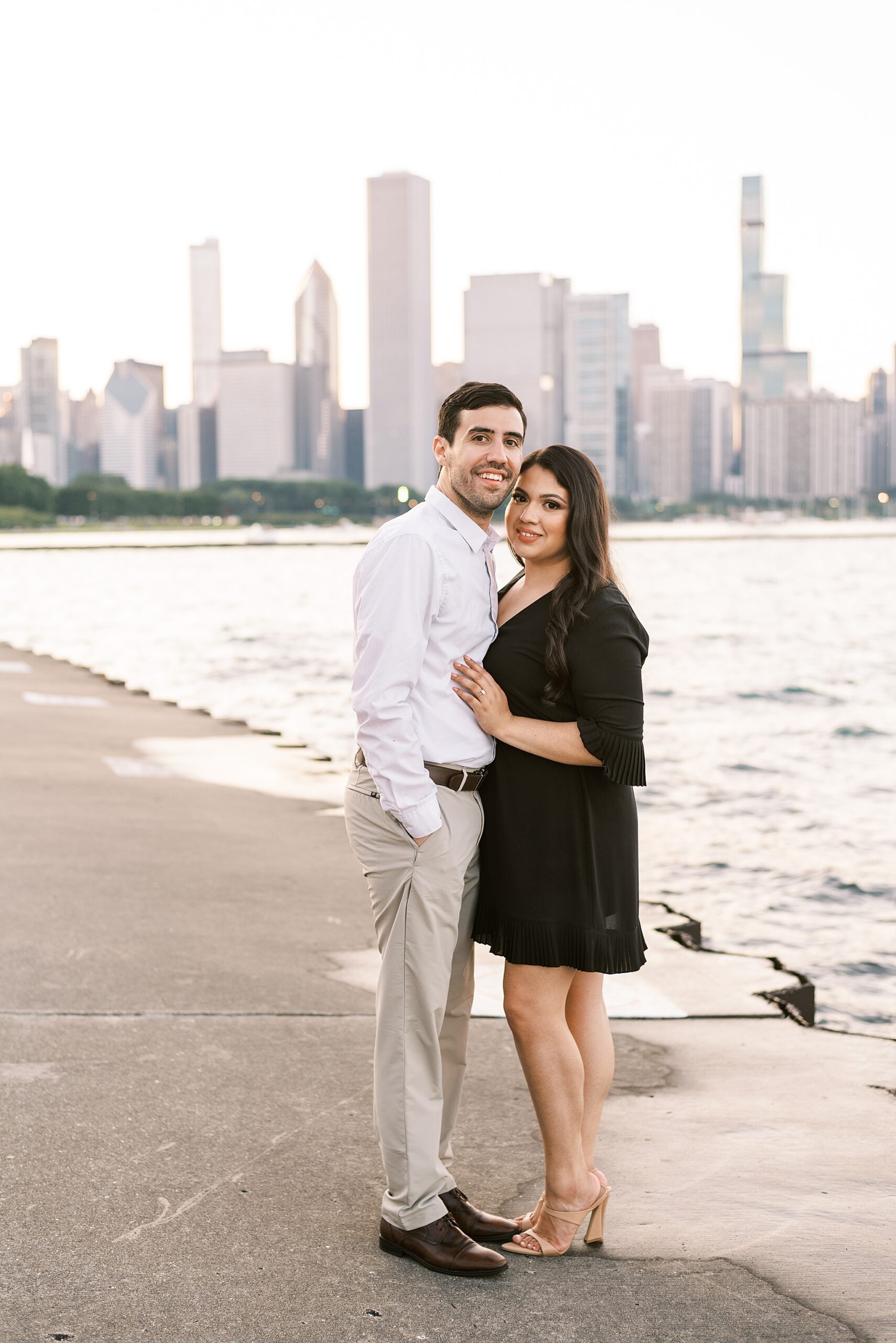 Chicago Museum Campus engagement photos in Chicago, Illinois with Chicago wedding and portrait photographer Kim Ritchie Photography.