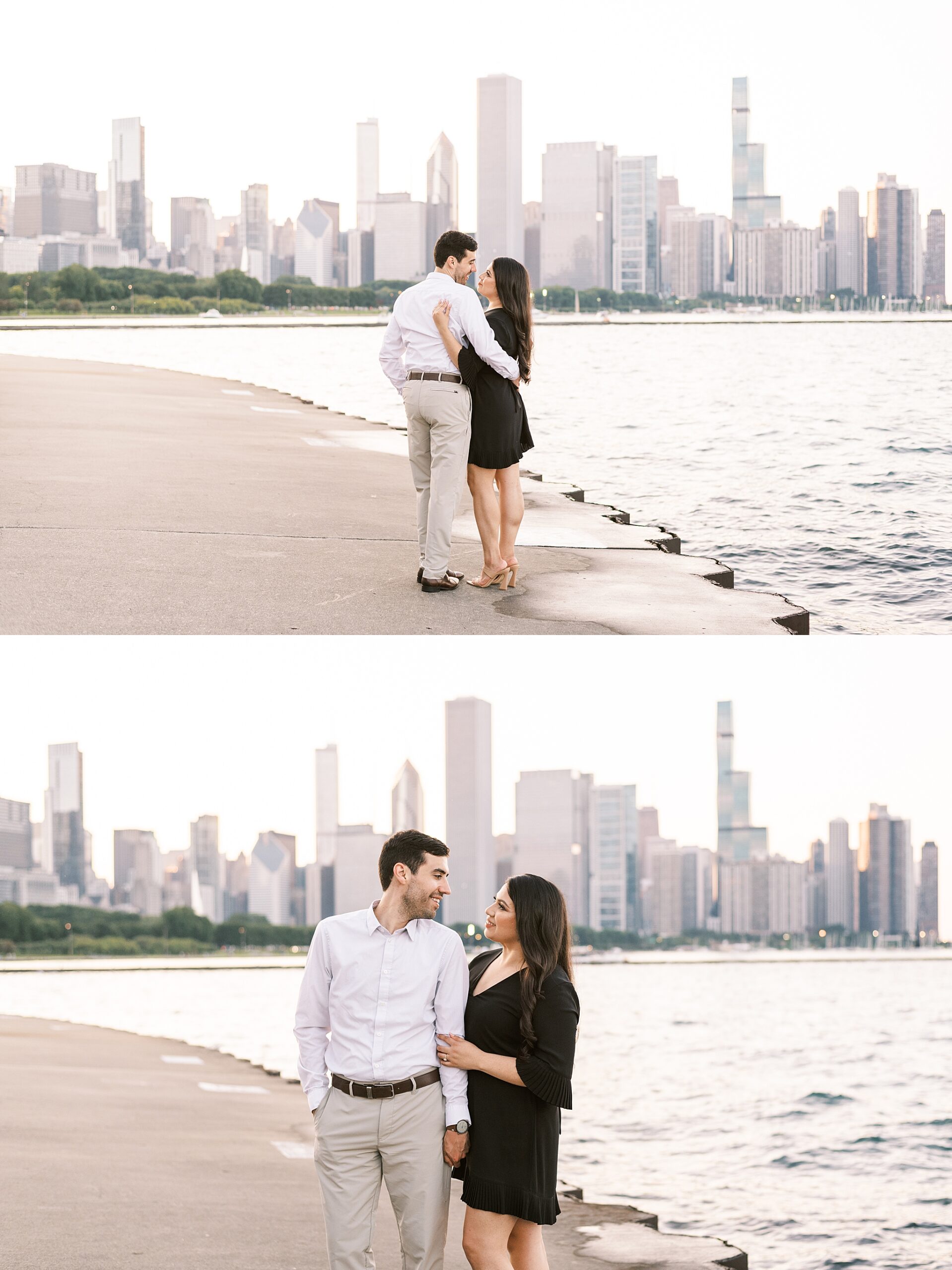 Chicago Museum Campus engagement photos in Chicago, Illinois with Chicago wedding and portrait photographer Kim Ritchie Photography.